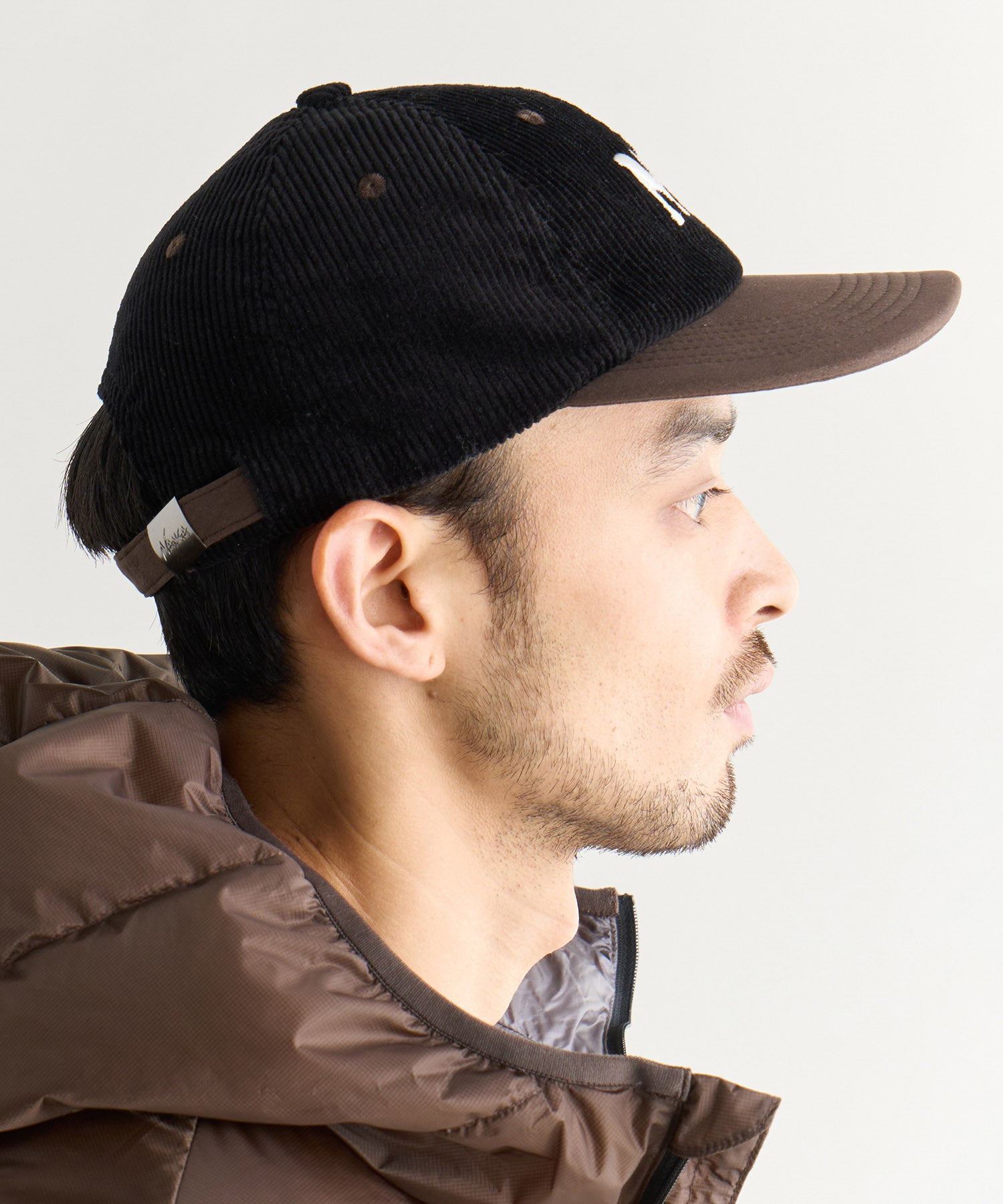 ナンガ キャップ コーデュロイ 黒 コーデュロイ NNGロゴ キャップ