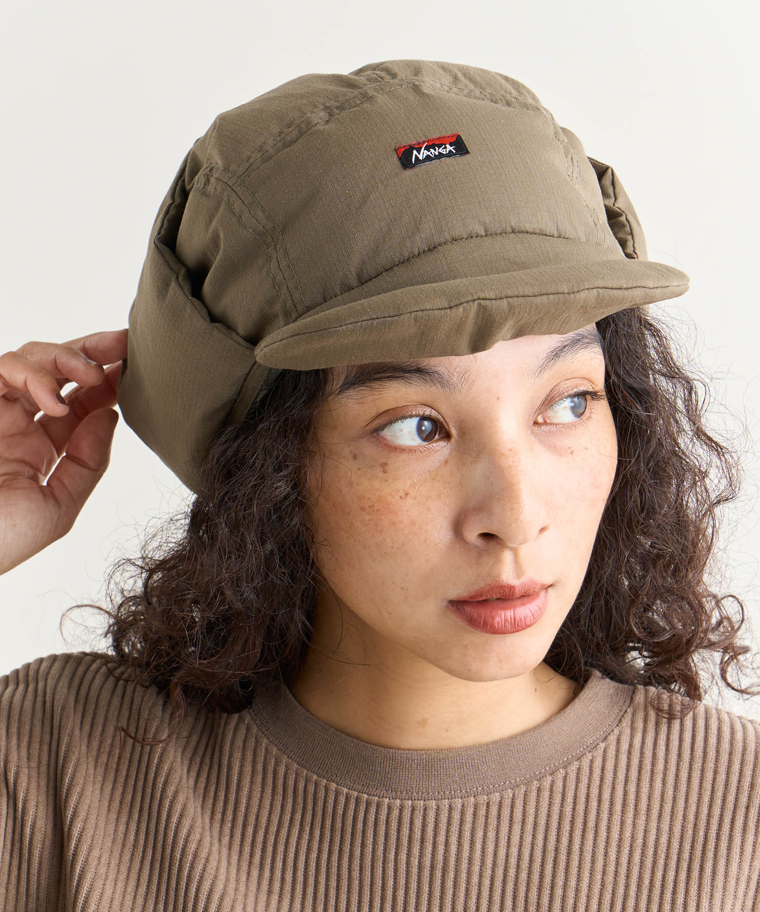 NANGA フラップキャップ(フライトキャップ) 新品未使用 NANGA ナンガ キャップ 帽子 耳当て ポーラテックイヤーフラップ