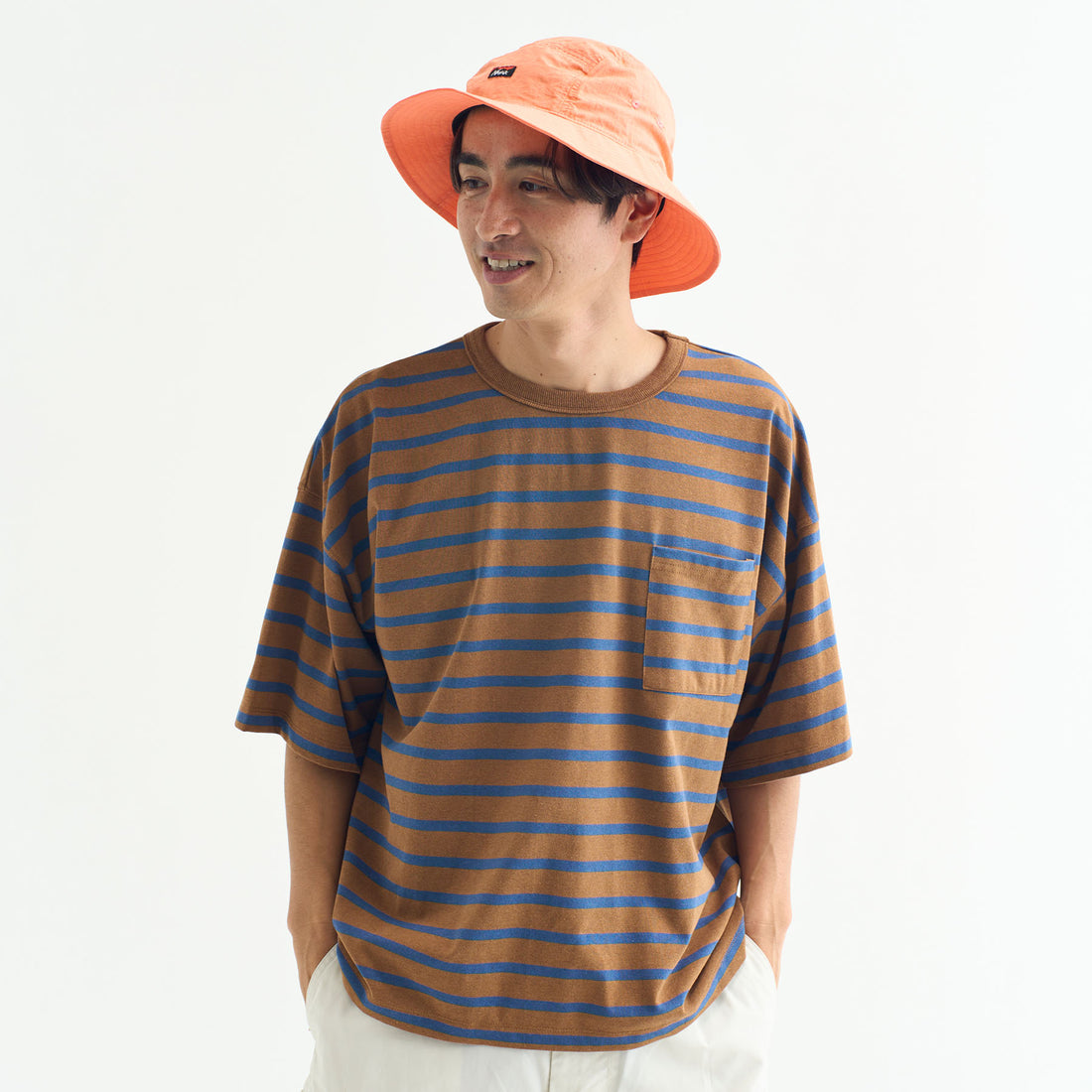 ECO HYBRID LOOSE FIT BORDER TEE/エコハイブリッド ルーズフィットボーダーティー(ユニセックス) (7695317926062)