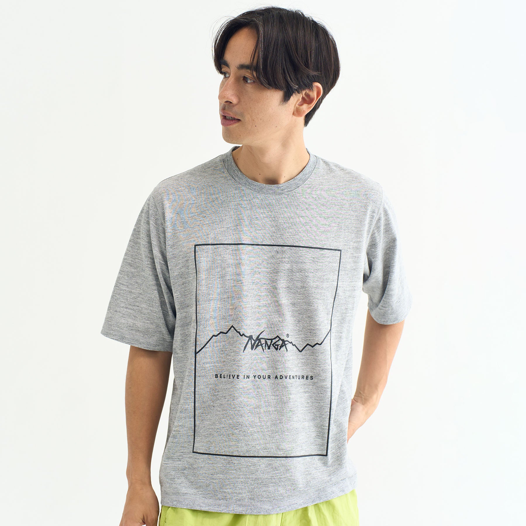 ナンガ【NANGA】ドライミックス フレームロゴティー・Tシャツ・登山・キャンプ
