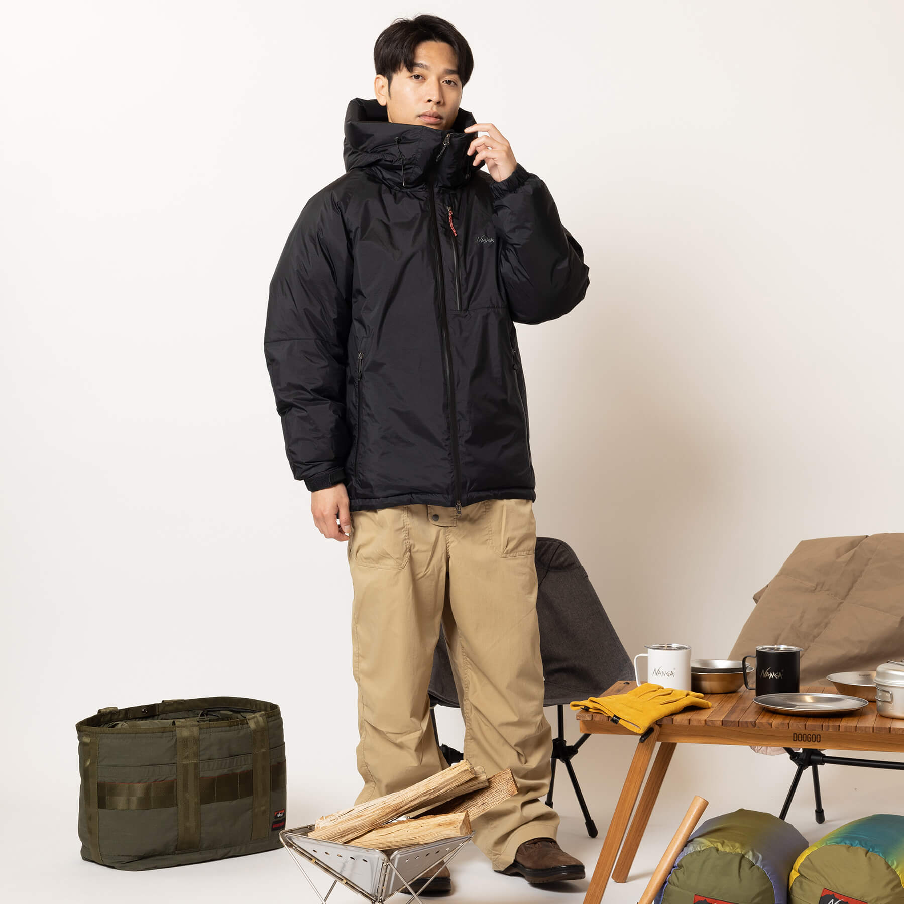 NANGA AURORA DOWN JACKET ダウン ブルゾン パーカー-