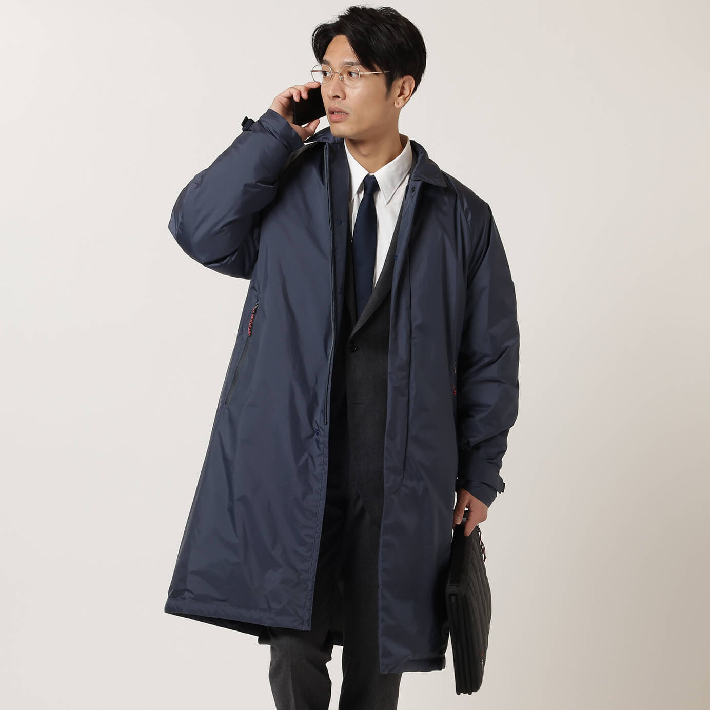 AURORA SOUTIEN COLLAR COAT (MEN) / オーロラステンカラーコート