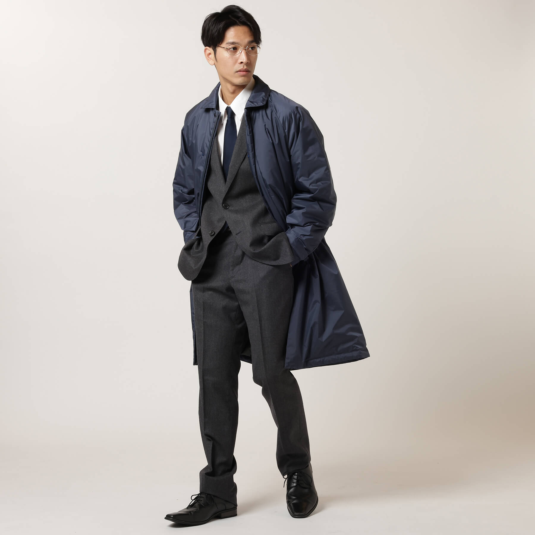 AURORA SOUTIEN COLLAR COAT (MEN) / オーロラステンカラーコート