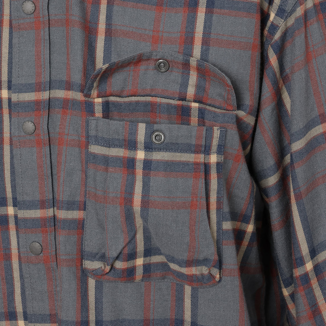 FADE PLAID CAMP SHIRT / フェードプレイドキャンプシャツ