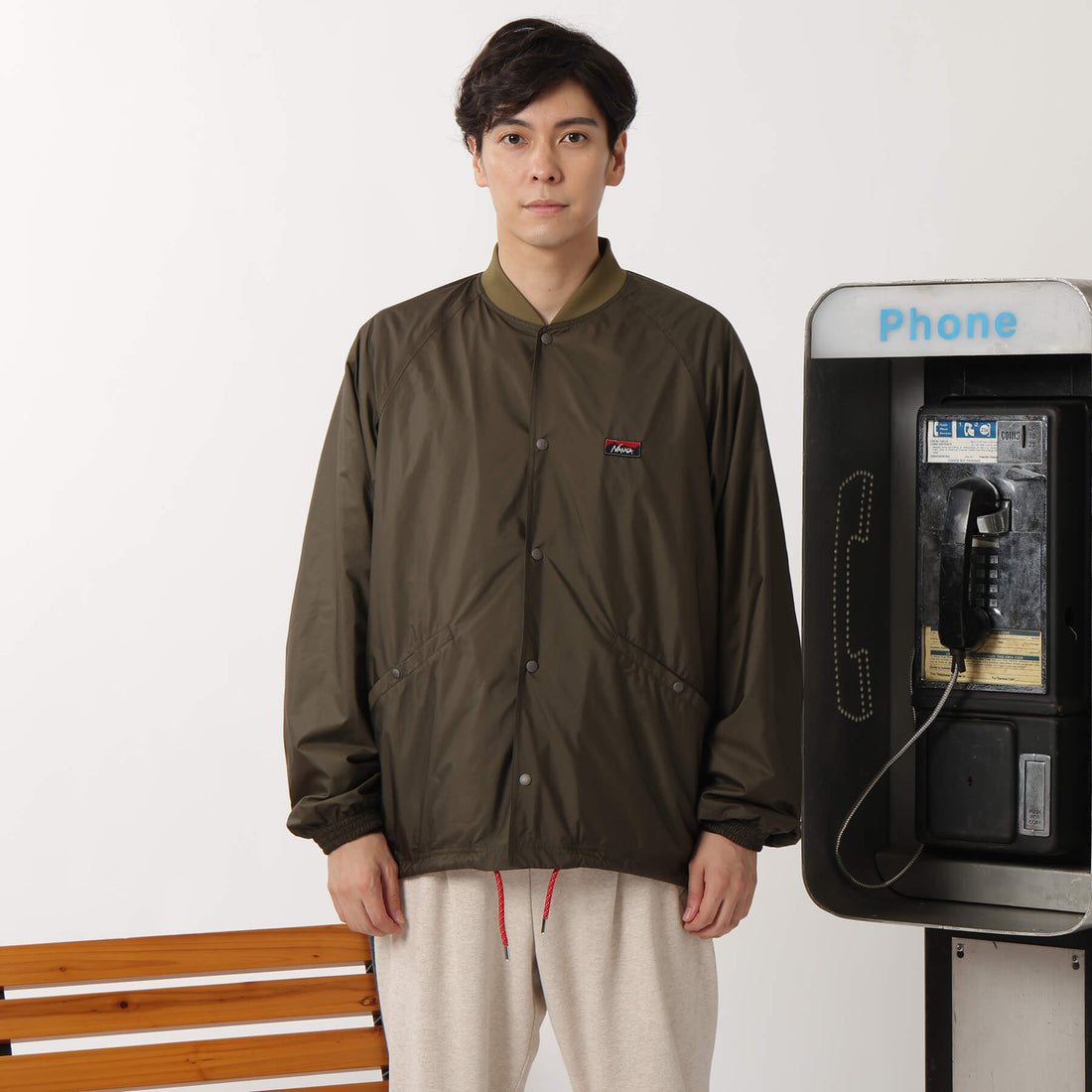 RIB COLLAR COACH JACKET / リブカラーコーチジャケット