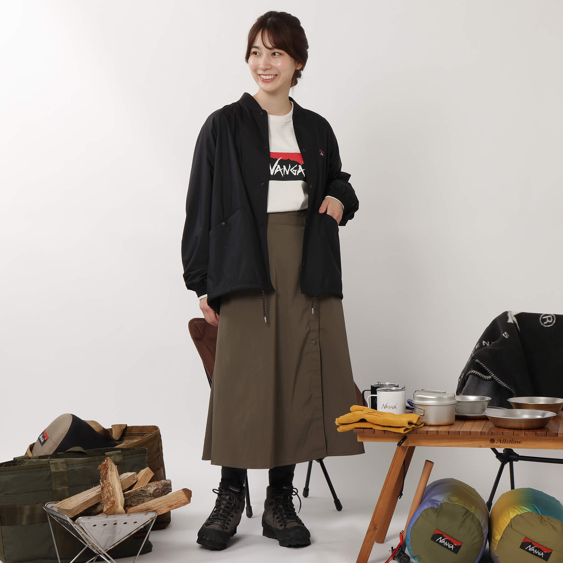 RIB COLLAR COACH JACKET / リブカラーコーチジャケット – NANGA