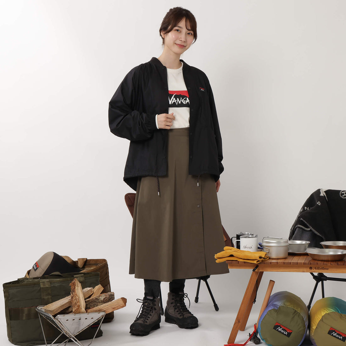 RIB COLLAR COACH JACKET / リブカラーコーチジャケット