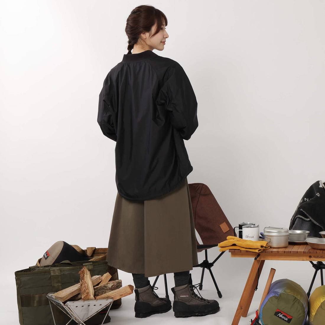 RIB COLLAR COACH JACKET / リブカラーコーチジャケット