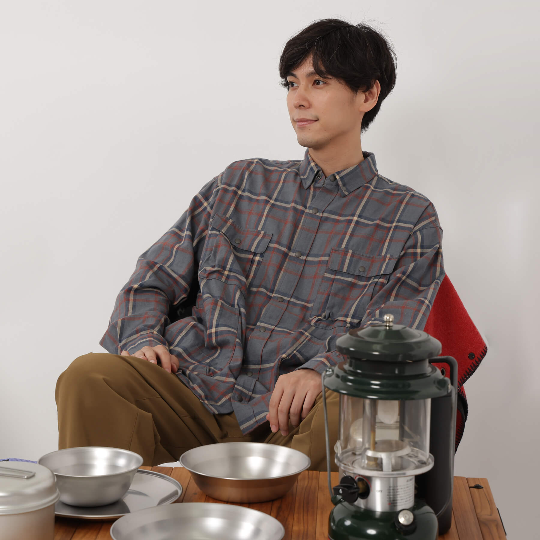 FADE PLAID CAMP SHIRT / フェードプレイドキャンプシャツ – NANGA