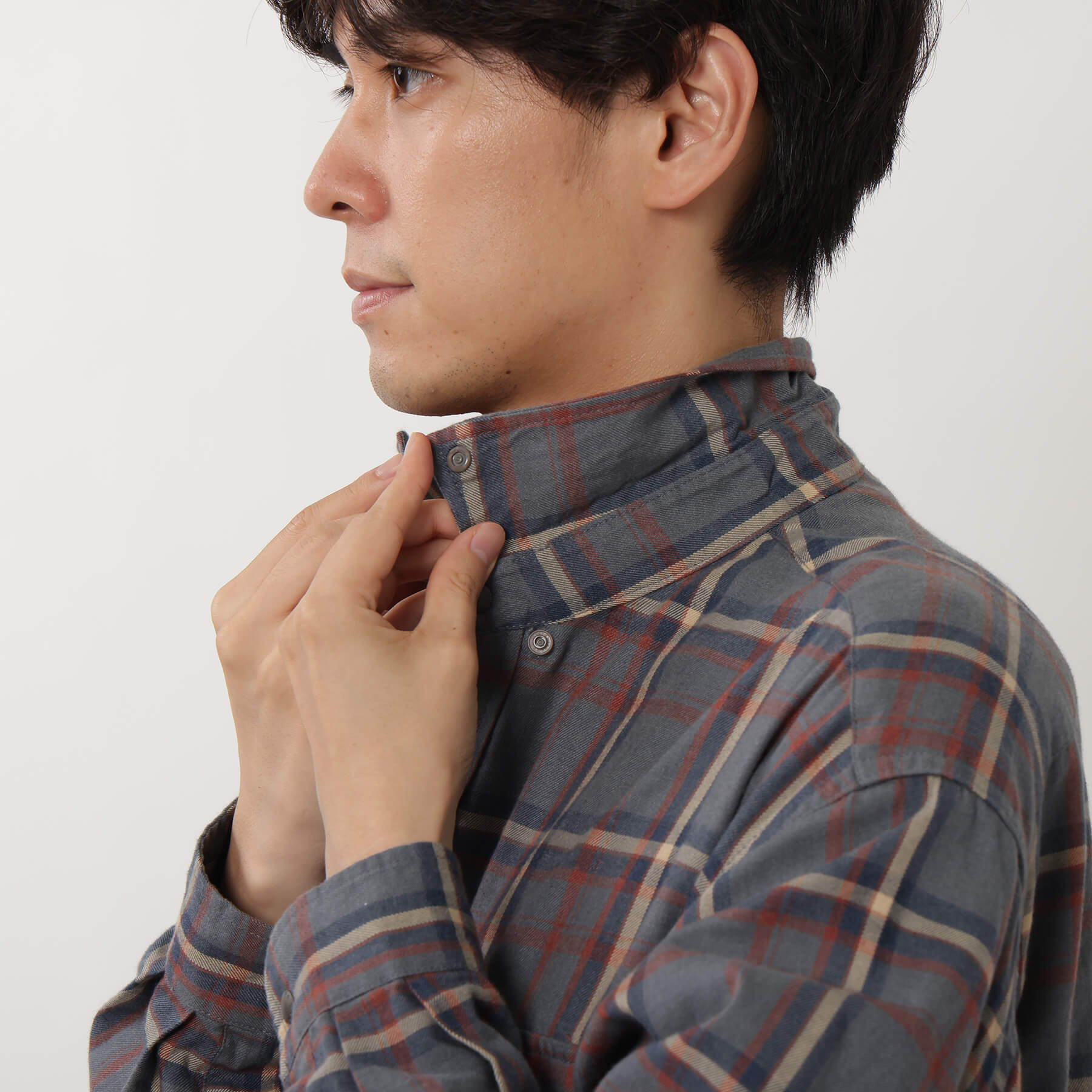 FADE PLAID CAMP SHIRT / フェードプレイドキャンプシャツ – NANGA