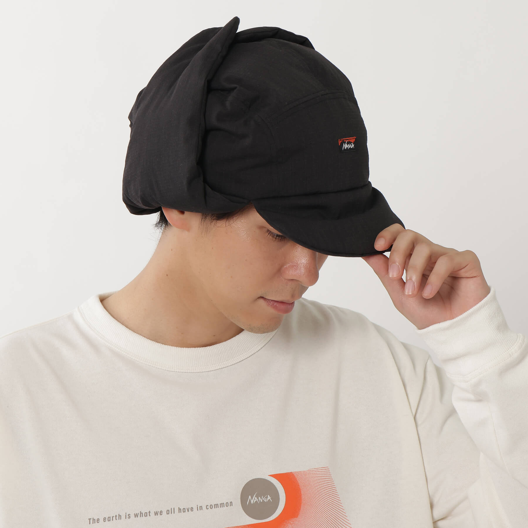 TAKIBI RIPSTOP DOWN EAR FLAP CAP