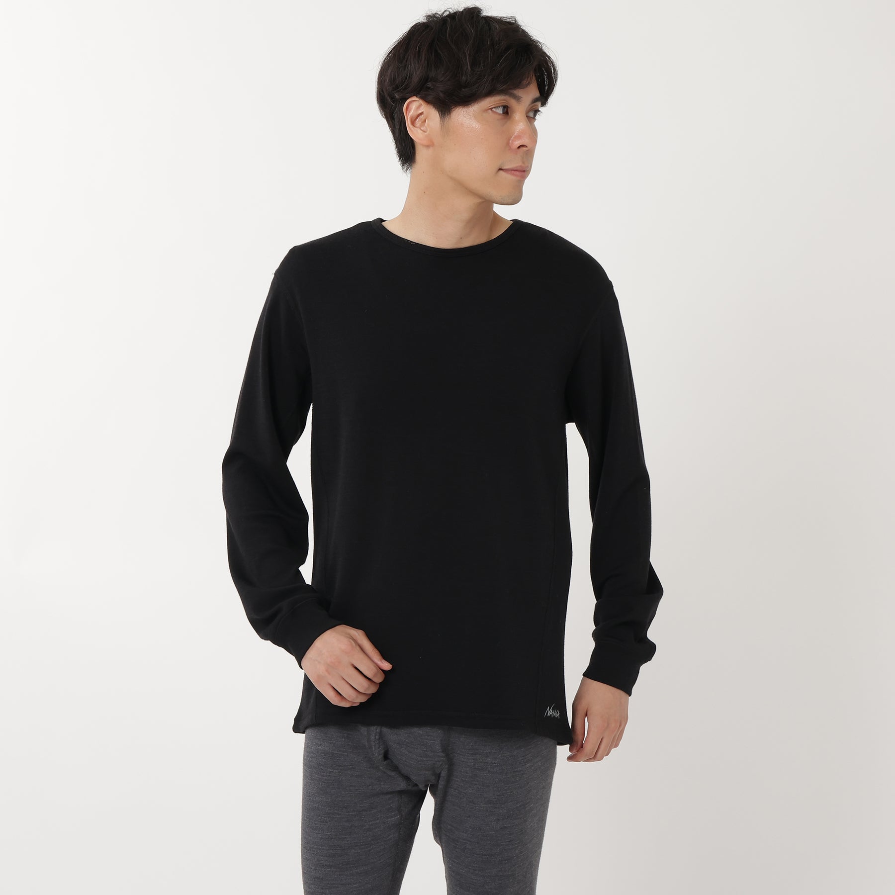 MERINO WOOL BASE LAYER L/S TOP / メリノウールベースレイヤーロング