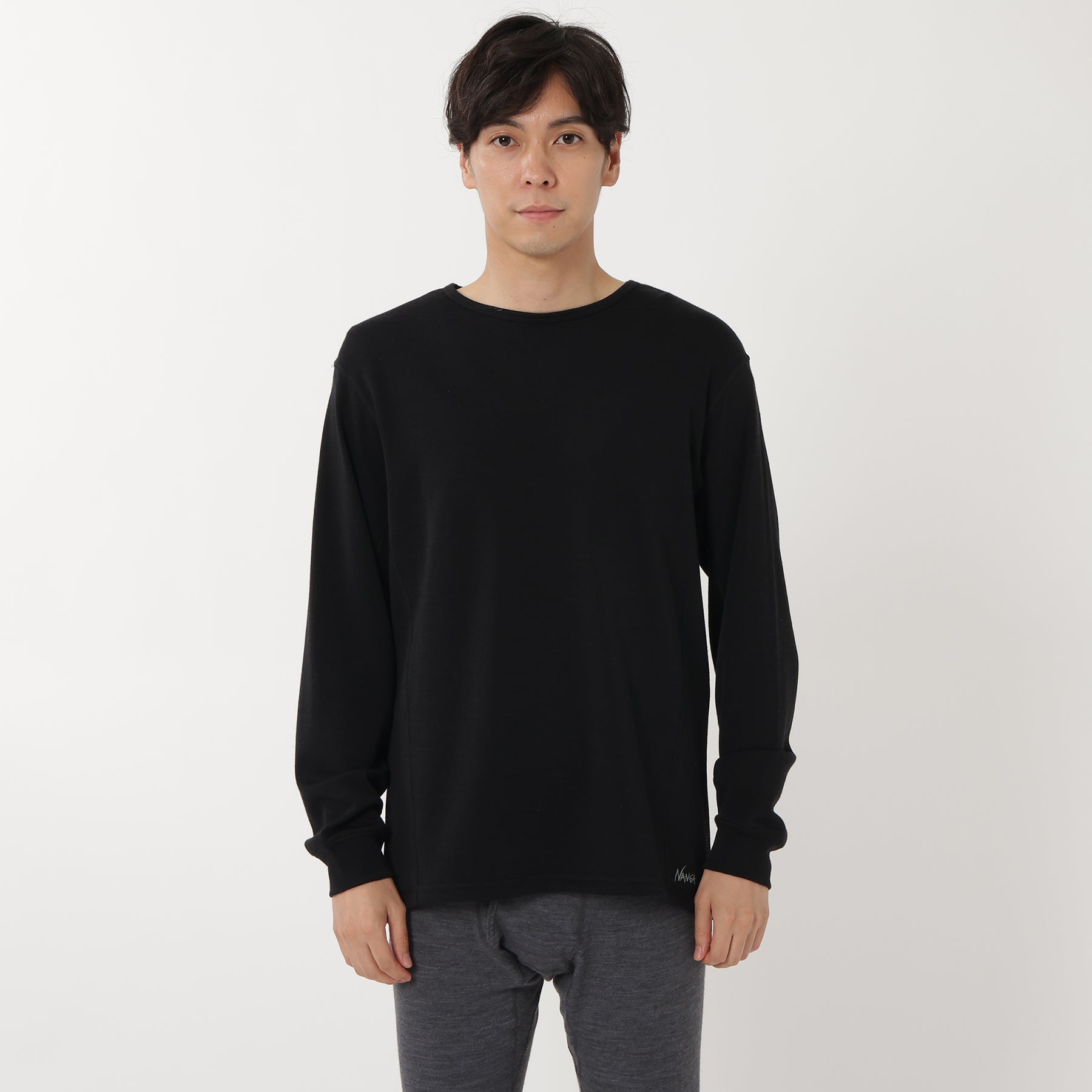 MERINO WOOL BASE LAYER L/S TOP / メリノウールベースレイヤーロング 