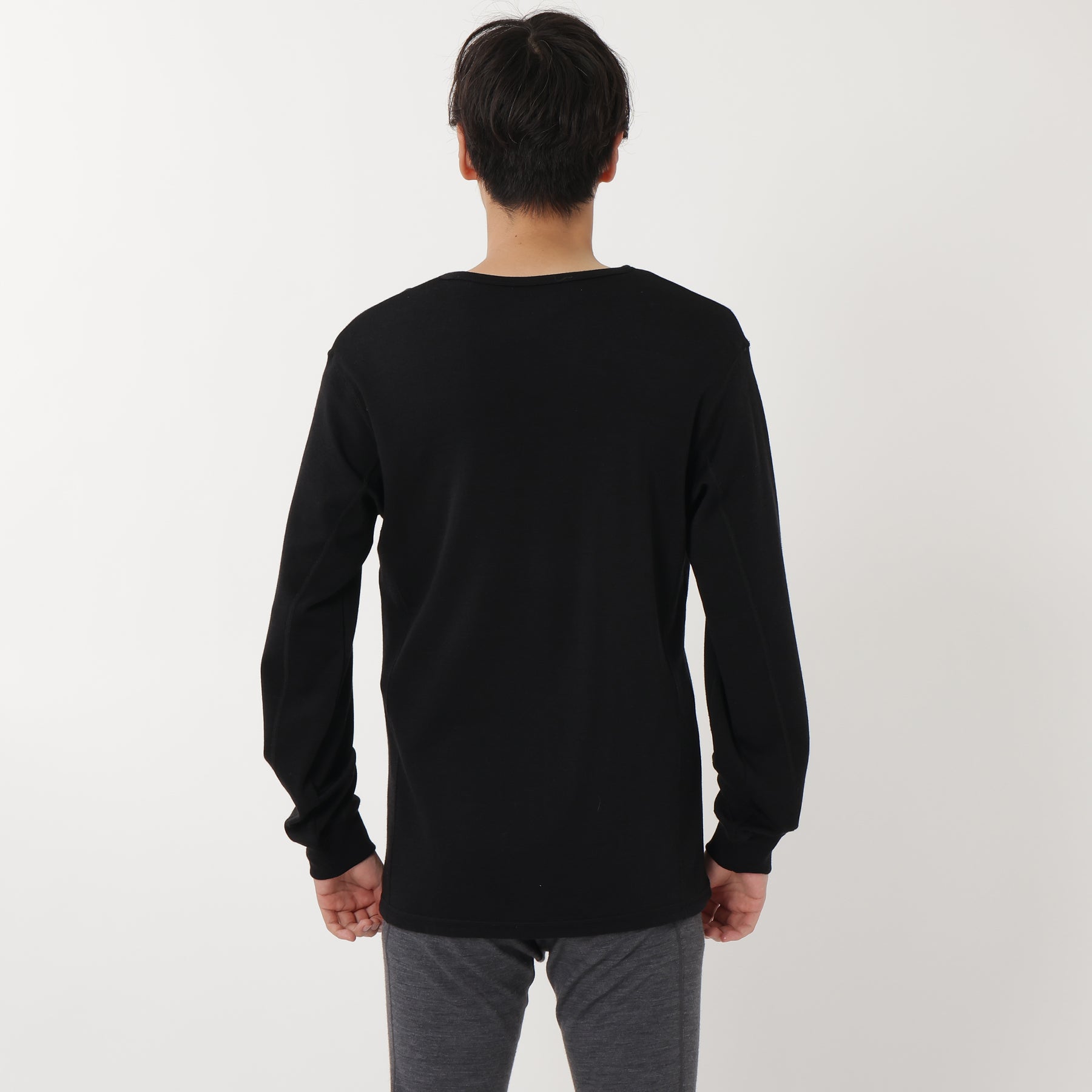 MERINO WOOL BASE LAYER L/S TOP / メリノウールベースレイヤーロング