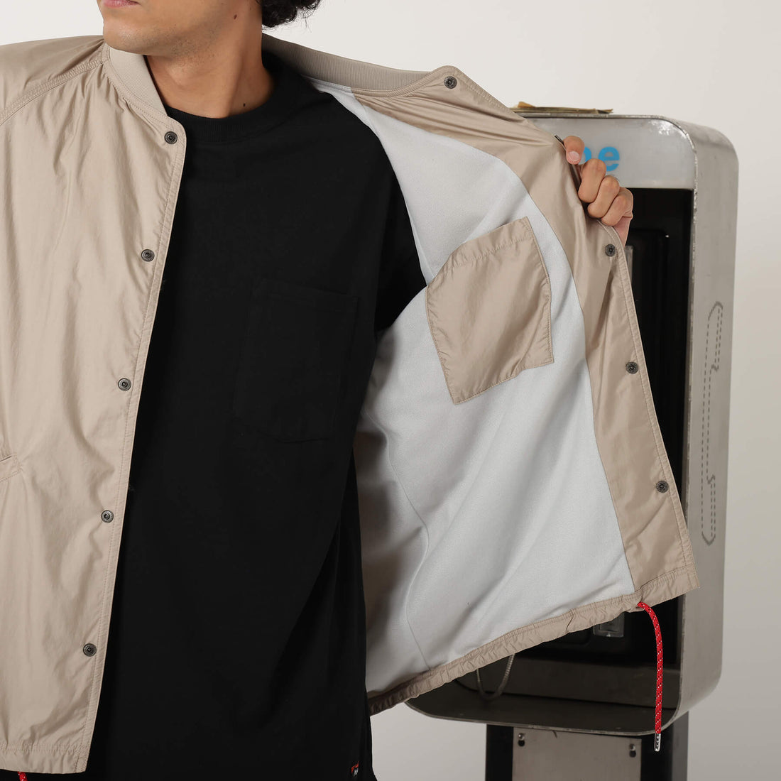 RIB COLLAR COACH JACKET / リブカラーコーチジャケット