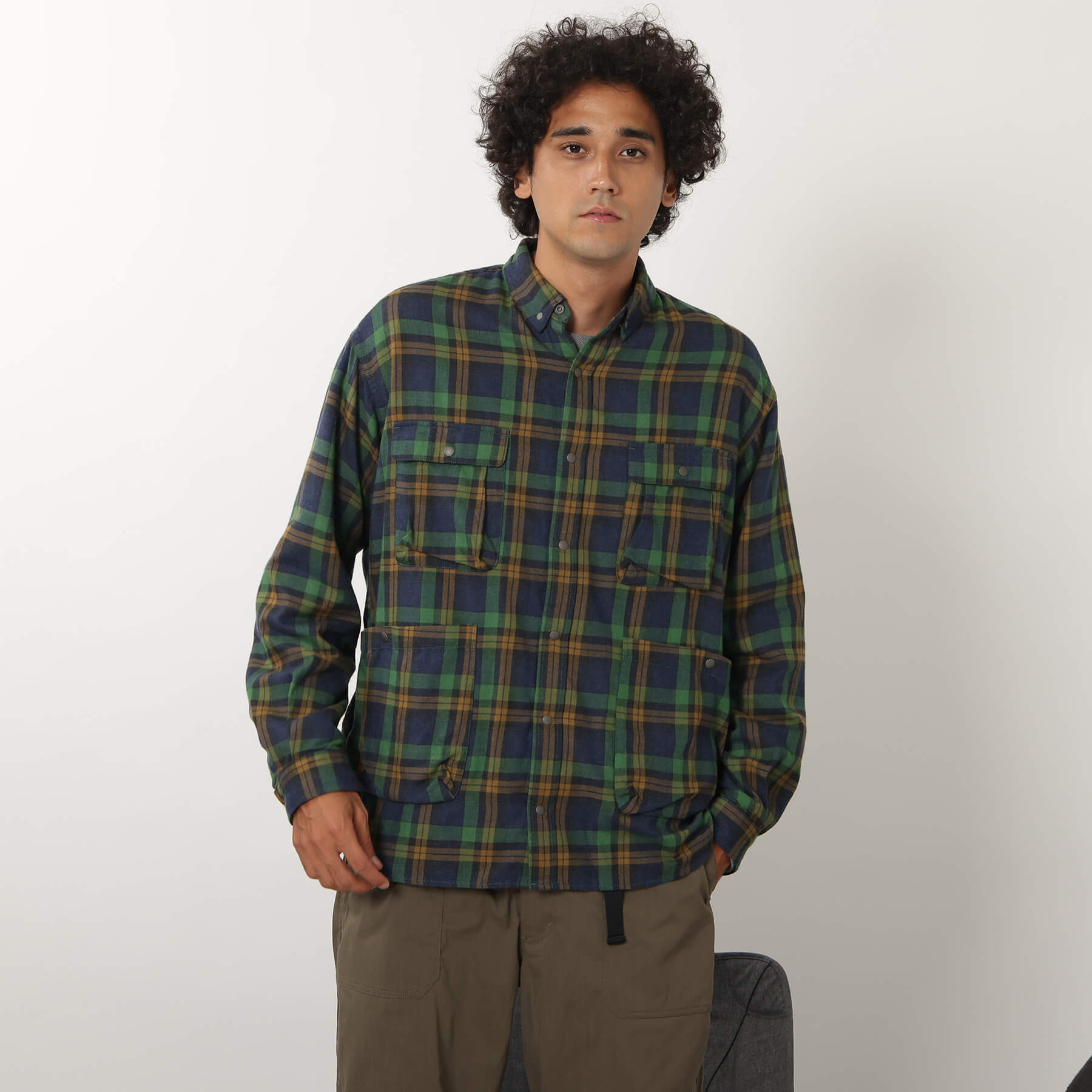 FADE PLAID CAMP SHIRT / フェードプレイドキャンプシャツ – NANGA