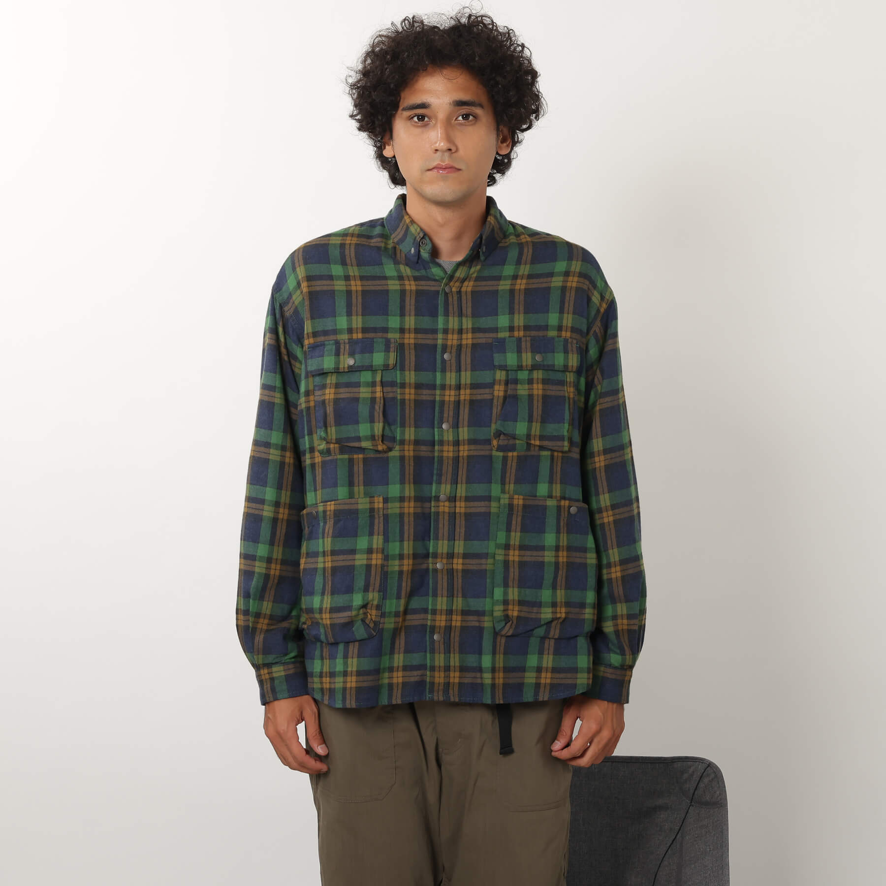 FADE PLAID CAMP SHIRT / フェードプレイドキャンプシャツ – NANGA