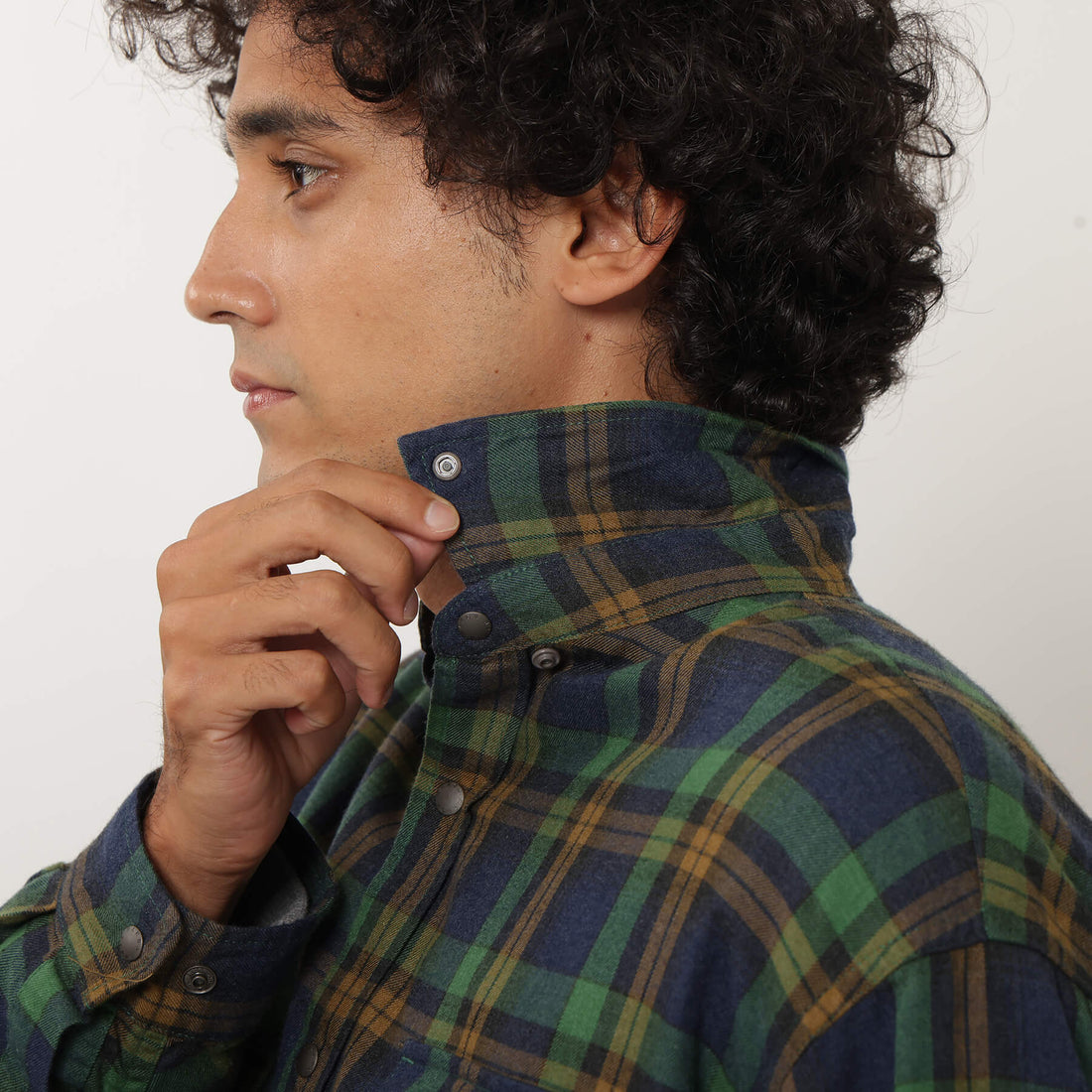 FADE PLAID CAMP SHIRT / フェードプレイドキャンプシャツ