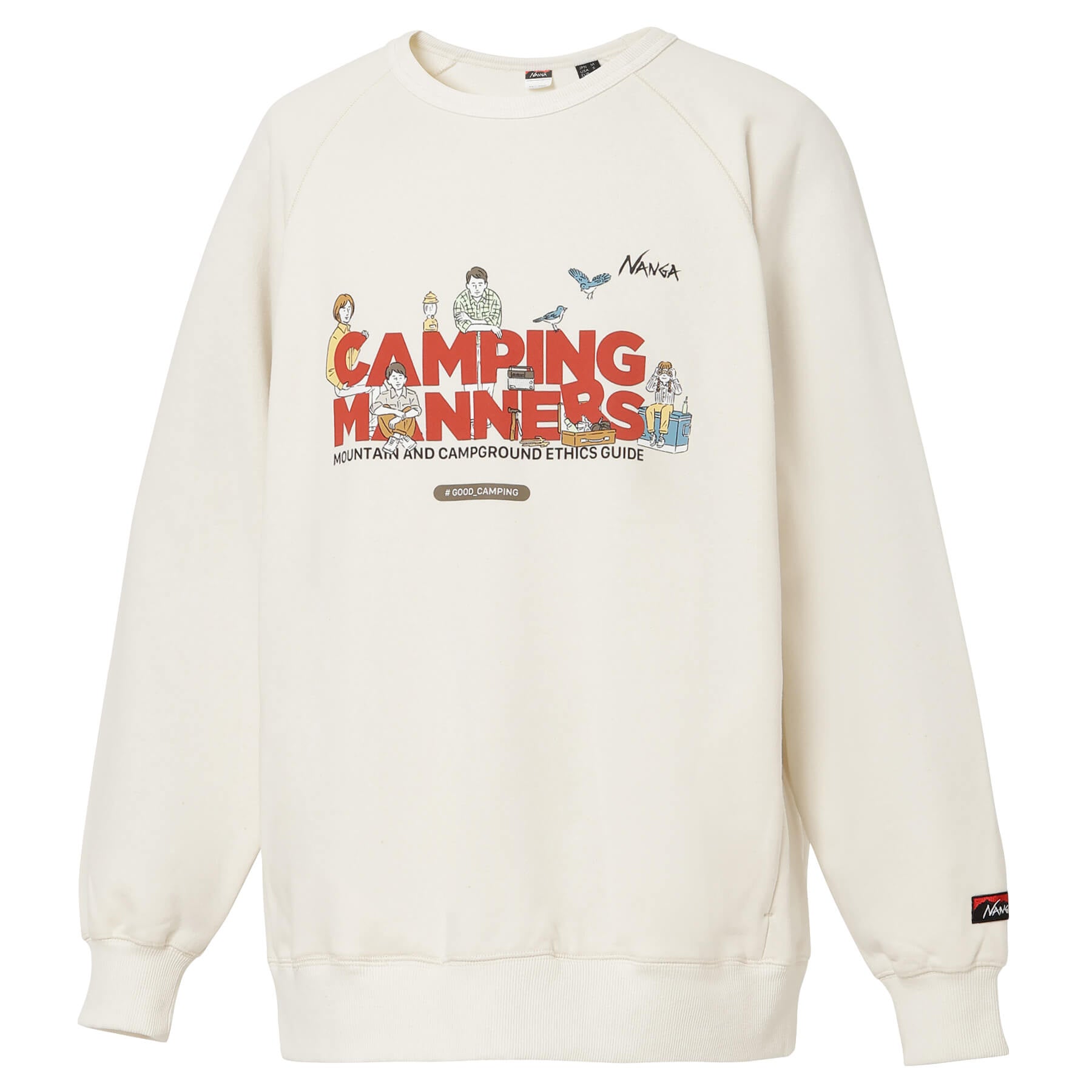 ECO HYBRID CAMPING MANNERS SOAP BUBBLES SWEATSHIRT(UNISEX) / エコ 