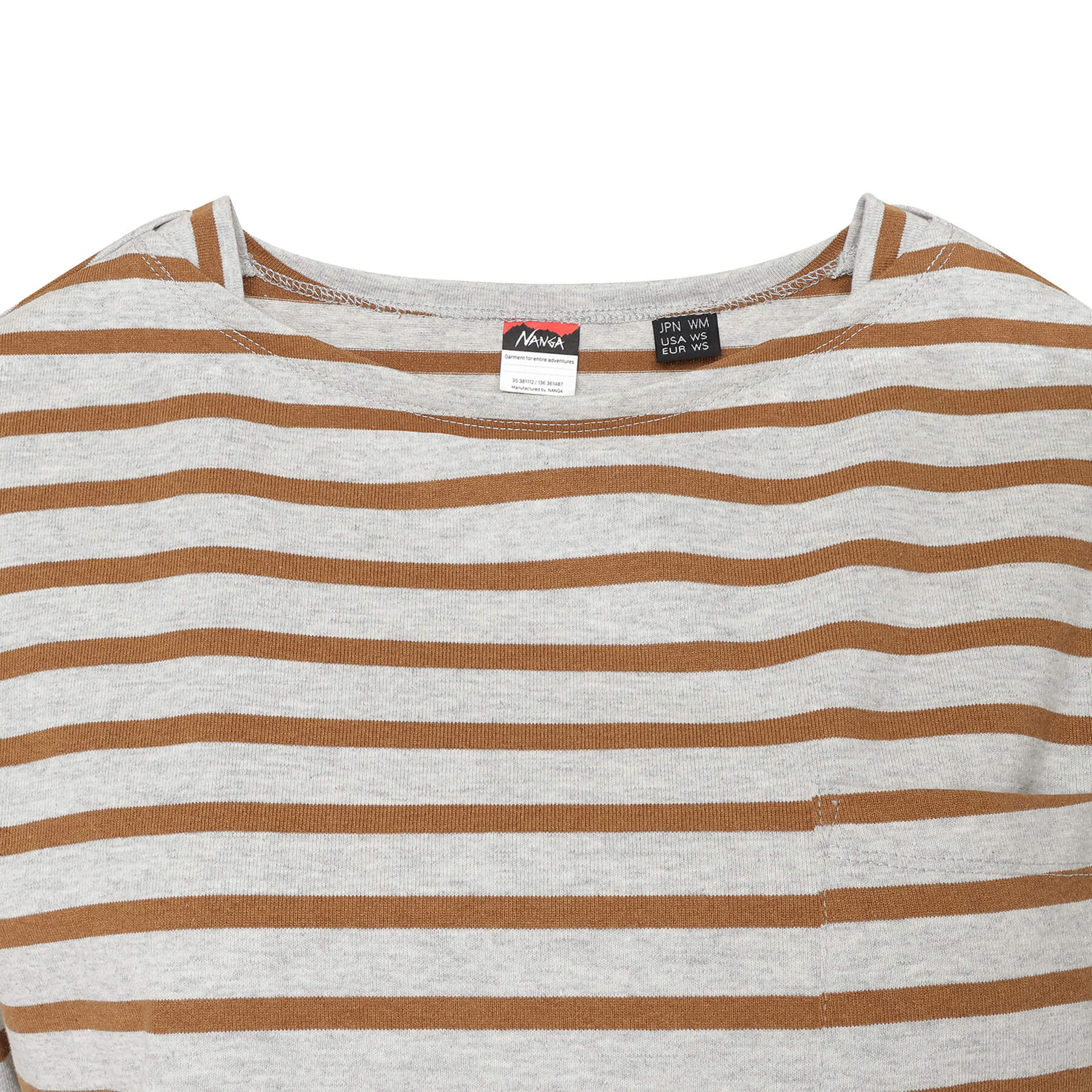 tシャツ ECO HYBRID LOOSE FIT BORDER L/S TEE W / エコハイブリッド ルーズフィット ボーダー ロングスリーブテ エコハイブリッド ルーズフィット ボーダー ロングスリーブT