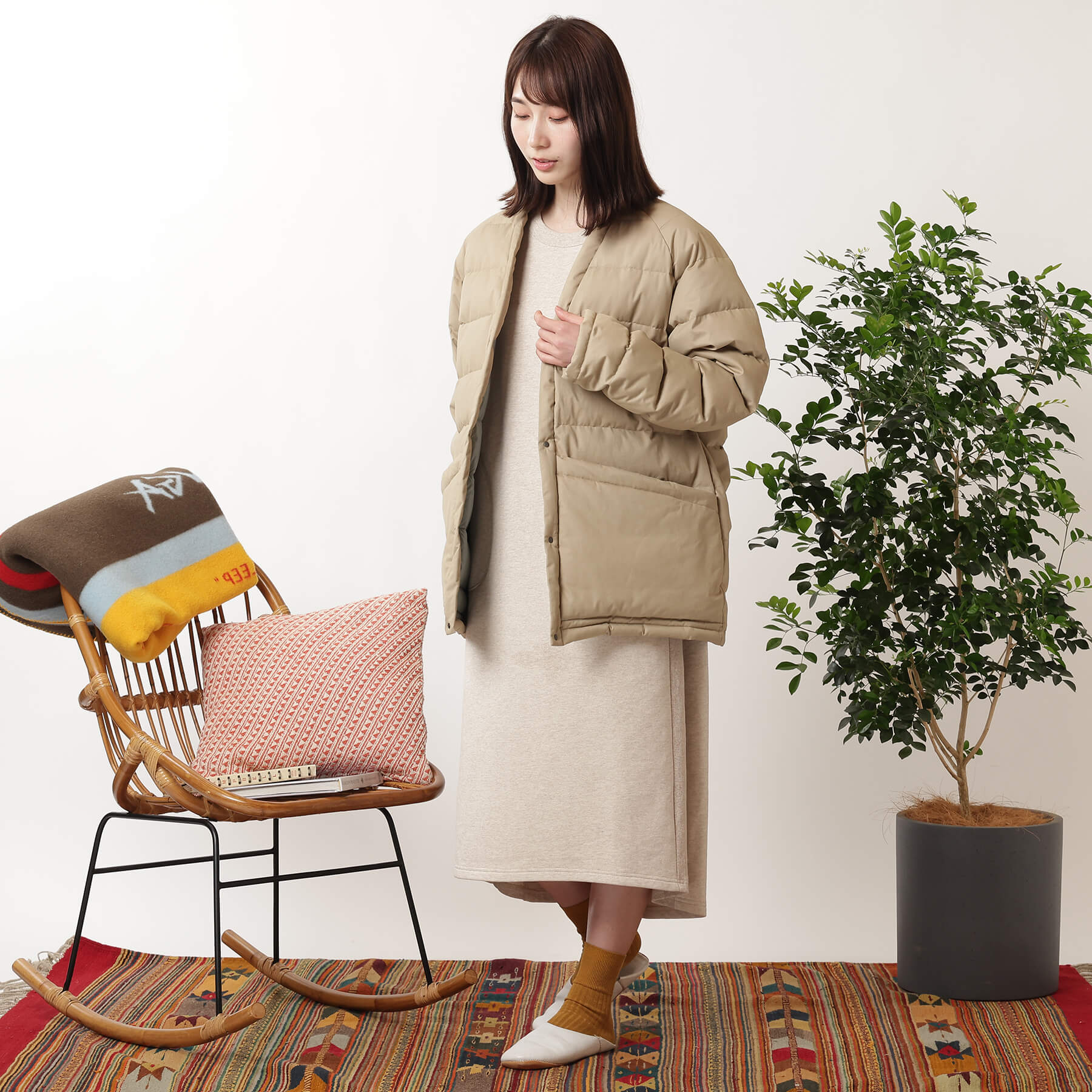 COTTON PEACH DOWN HANTEN / コットンピーチダウンハンテン – NANGA