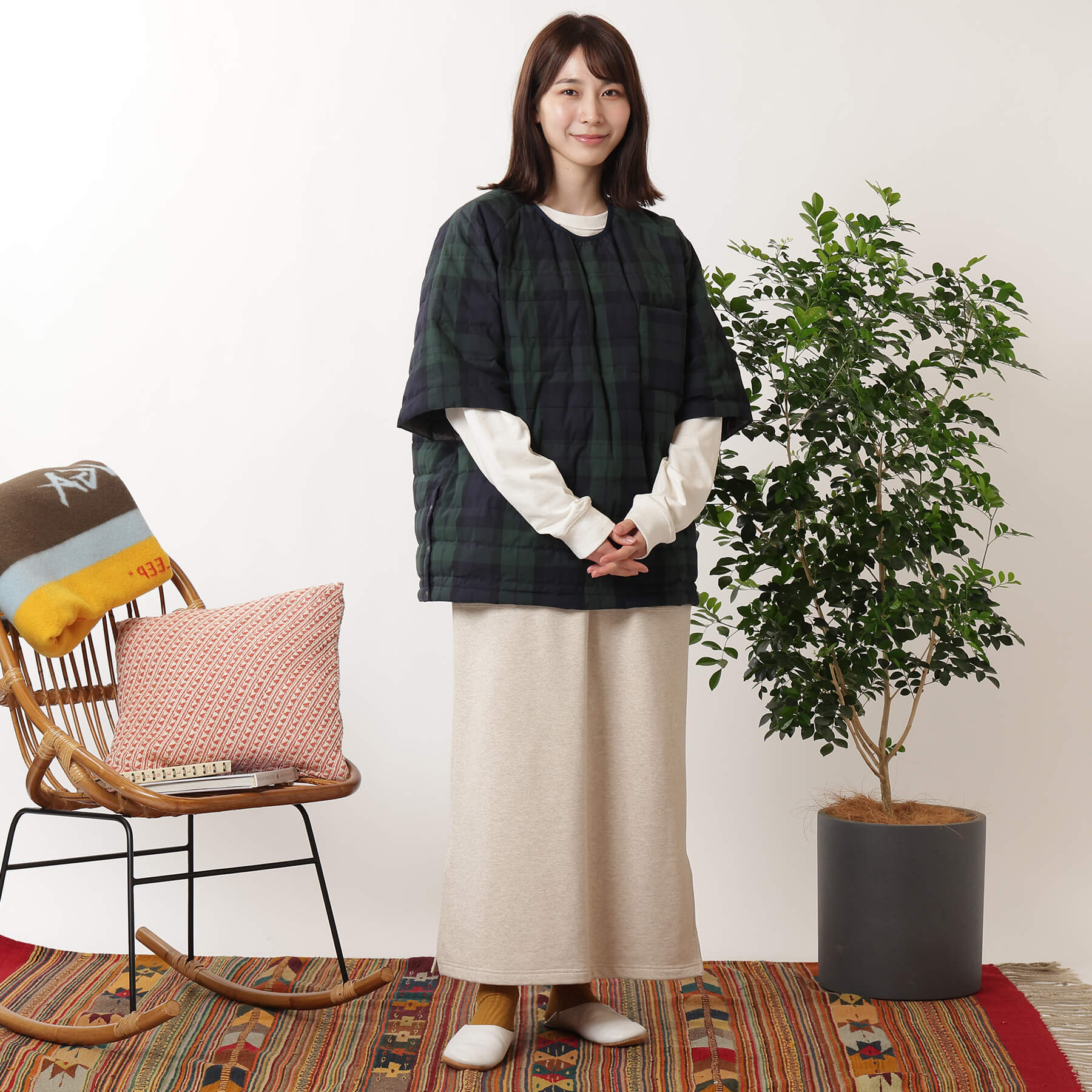 コヨーテCOYOTENANGA COTTON PEACH DOWN BIG TEE