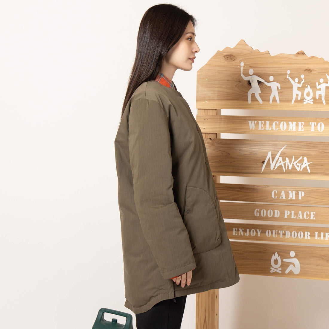 TAKIBI RIPSTOP INNER DOWN LONG CARDIGAN/タキビリップストップインナーダウンロングカーディガン（ウィメンズ）