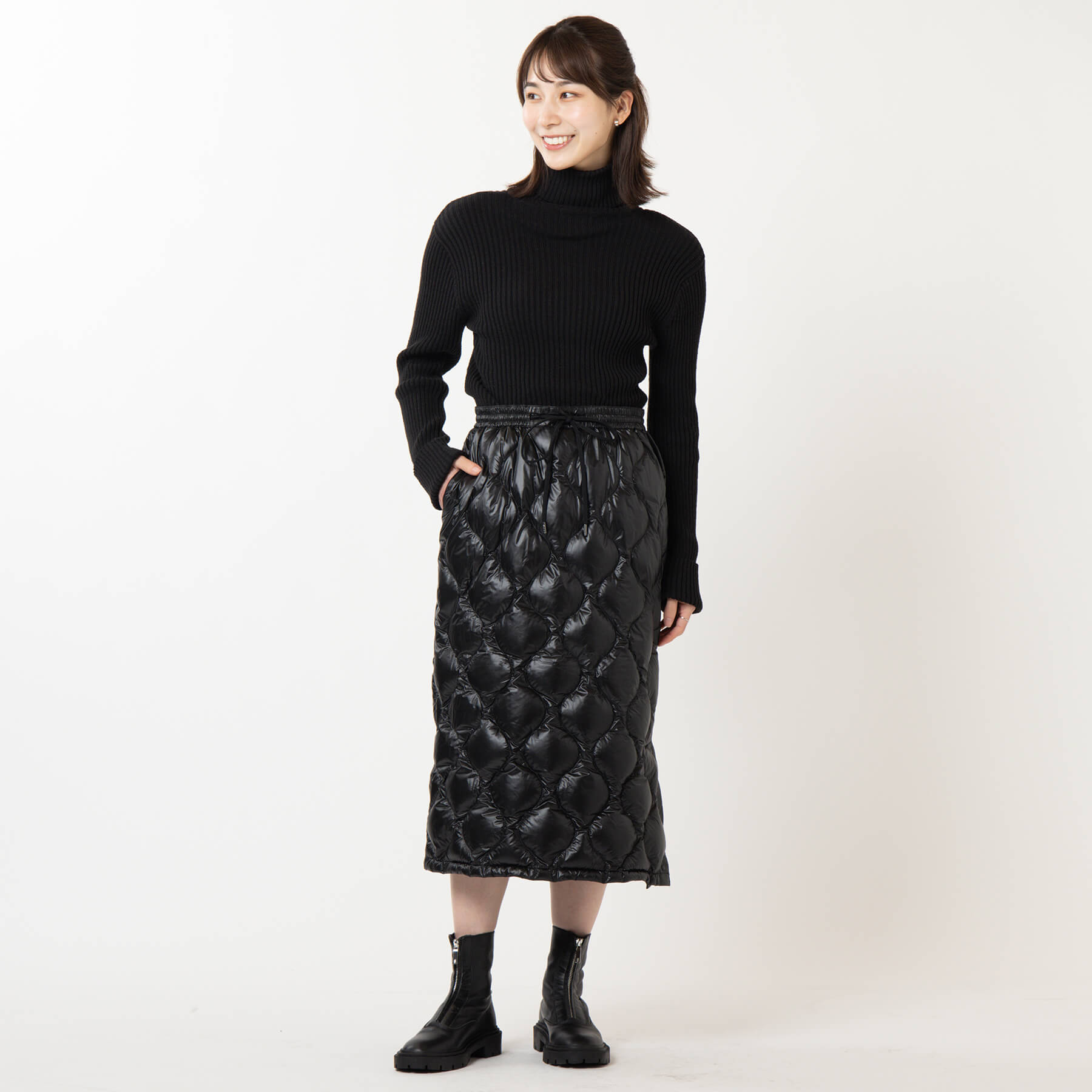 ONION QUILT DOWN SKIRT / オニオンキルトダウンスカート (ウィメンズ