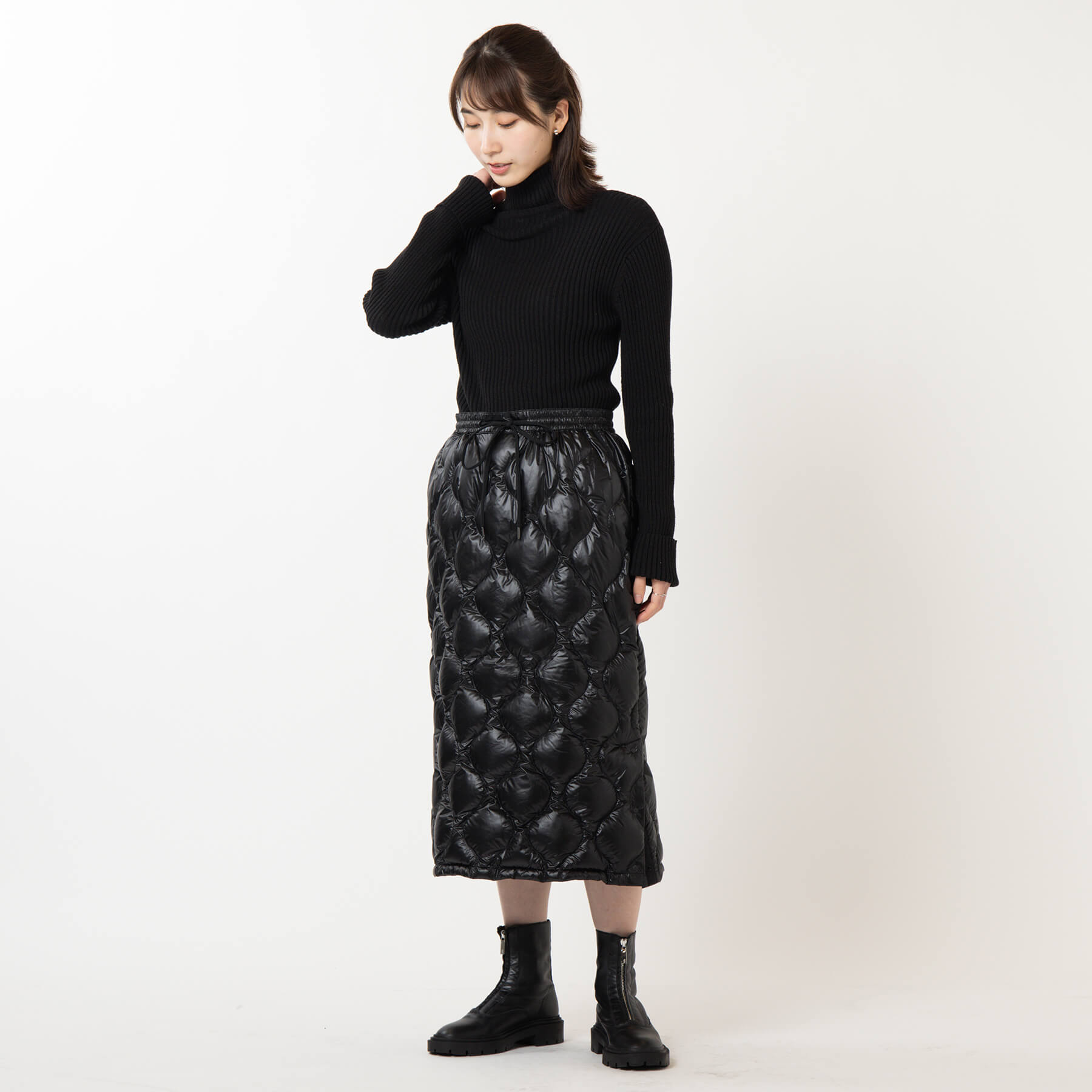 ONION QUILT DOWN SKIRT / オニオンキルトダウンスカート (ウィメンズ