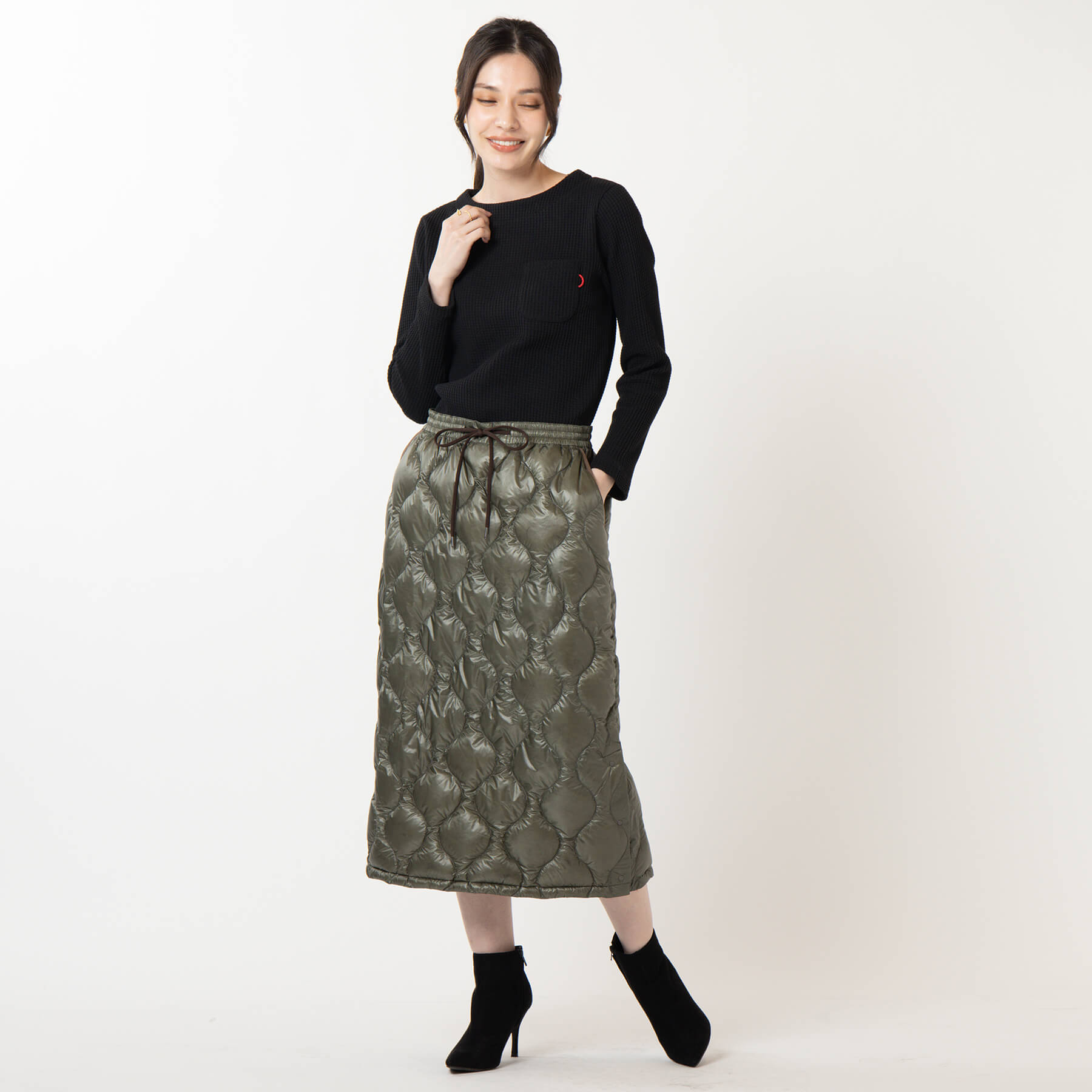 ナンガ ONION QUILT DOWN SKIRT(WOMEN) フリー KHA N1OGKHN3-