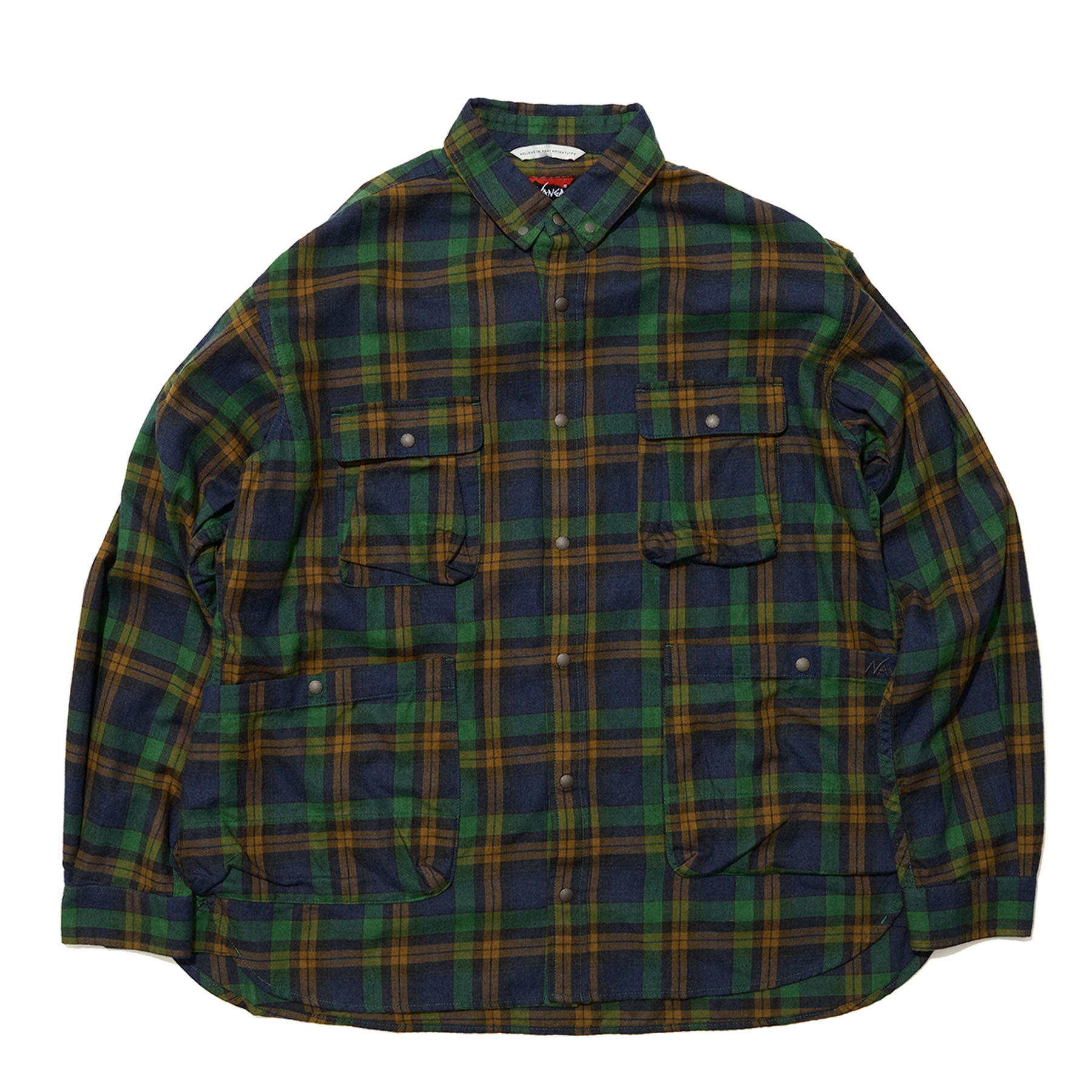 FADE PLAID CAMP SHIRT / フェードプレイドキャンプシャツ – NANGA