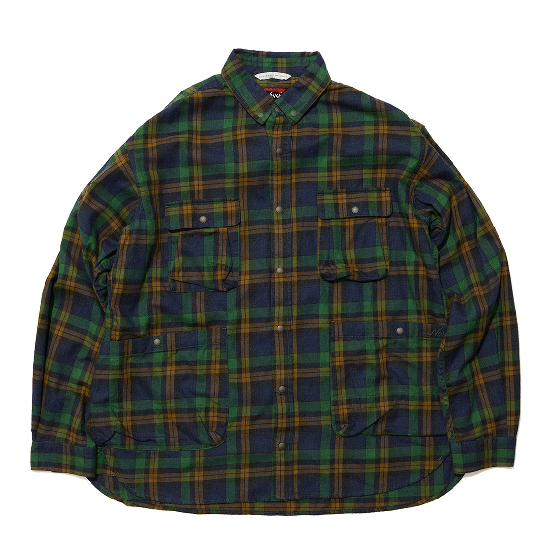 FADE PLAID CAMP SHIRT / フェードプレイドキャンプシャツ