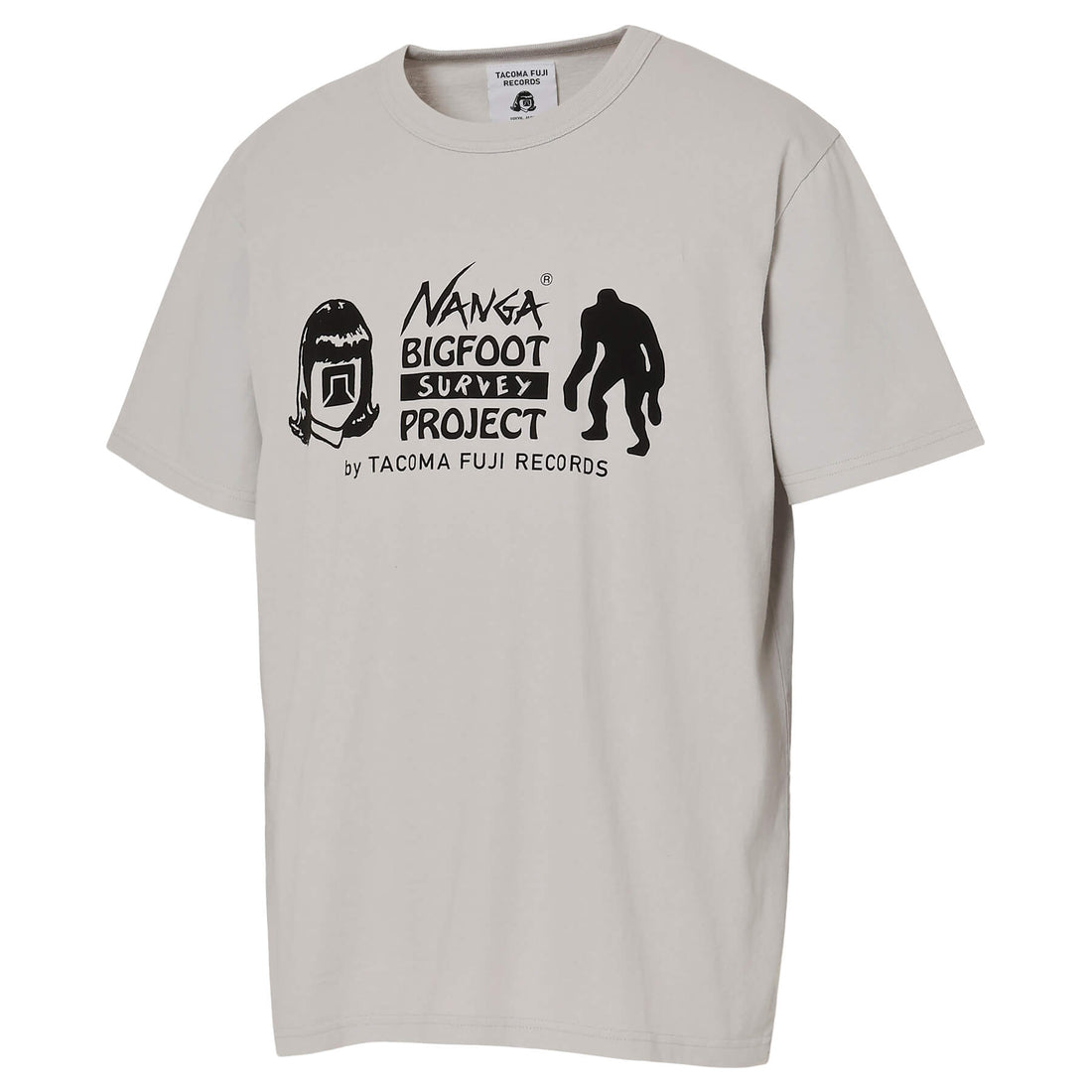 NANGA×TACOMA FUJI RECORDS BIGFOOT SURVEY PROJECT LOGO TEE