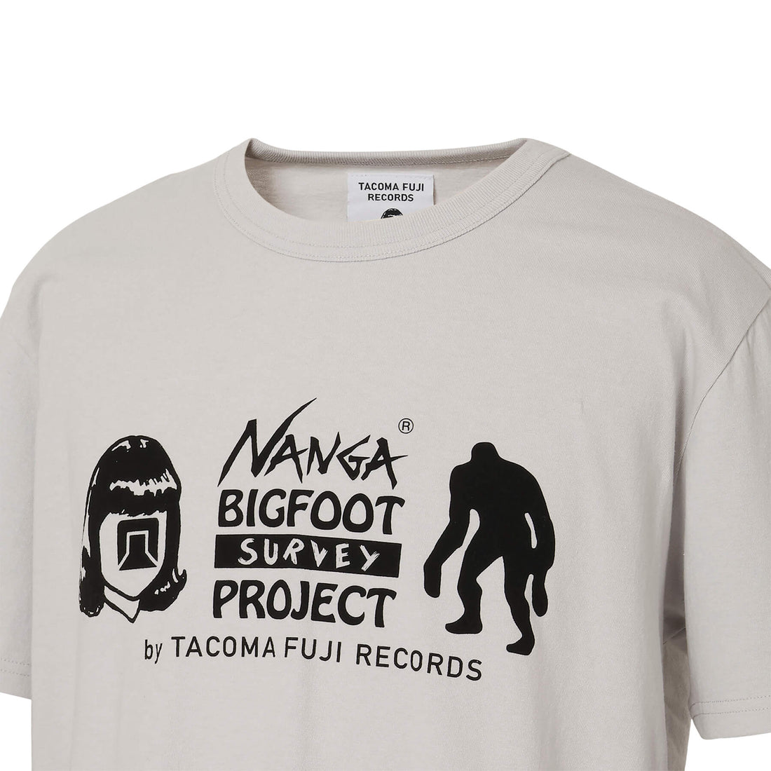 NANGA×TACOMA FUJI RECORDS BIGFOOT SURVEY PROJECT LOGO TEE