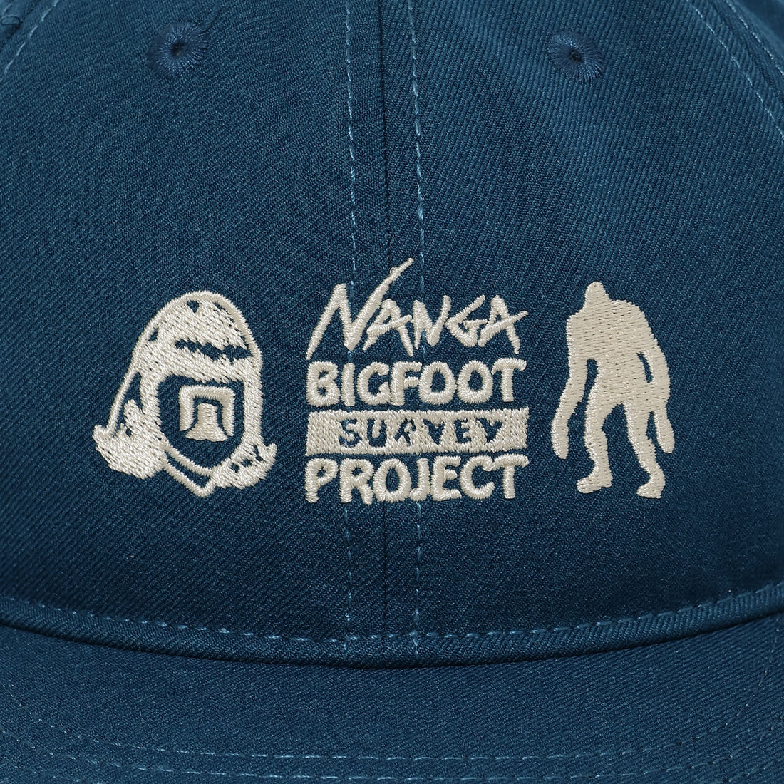 NANGA×TACOMA FUJI RECORDS BIGFOOT SURVEY PROJECT LOGO CAP