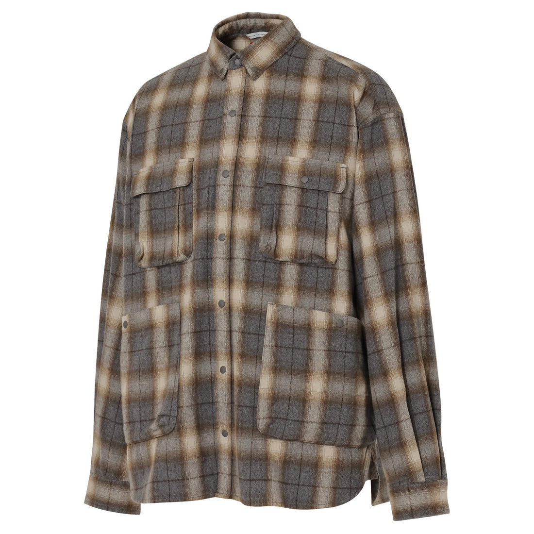 FADE PLAID CAMP SHIRT(MEN)