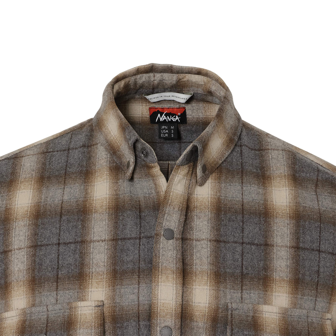 FADE PLAID CAMP SHIRT(MEN)