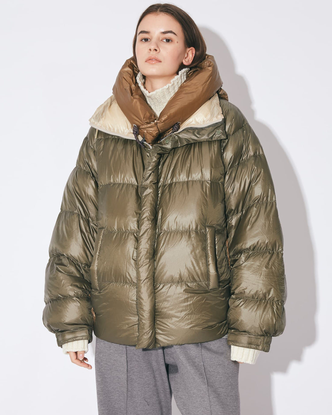 NANGA multilayering down vest blouson
