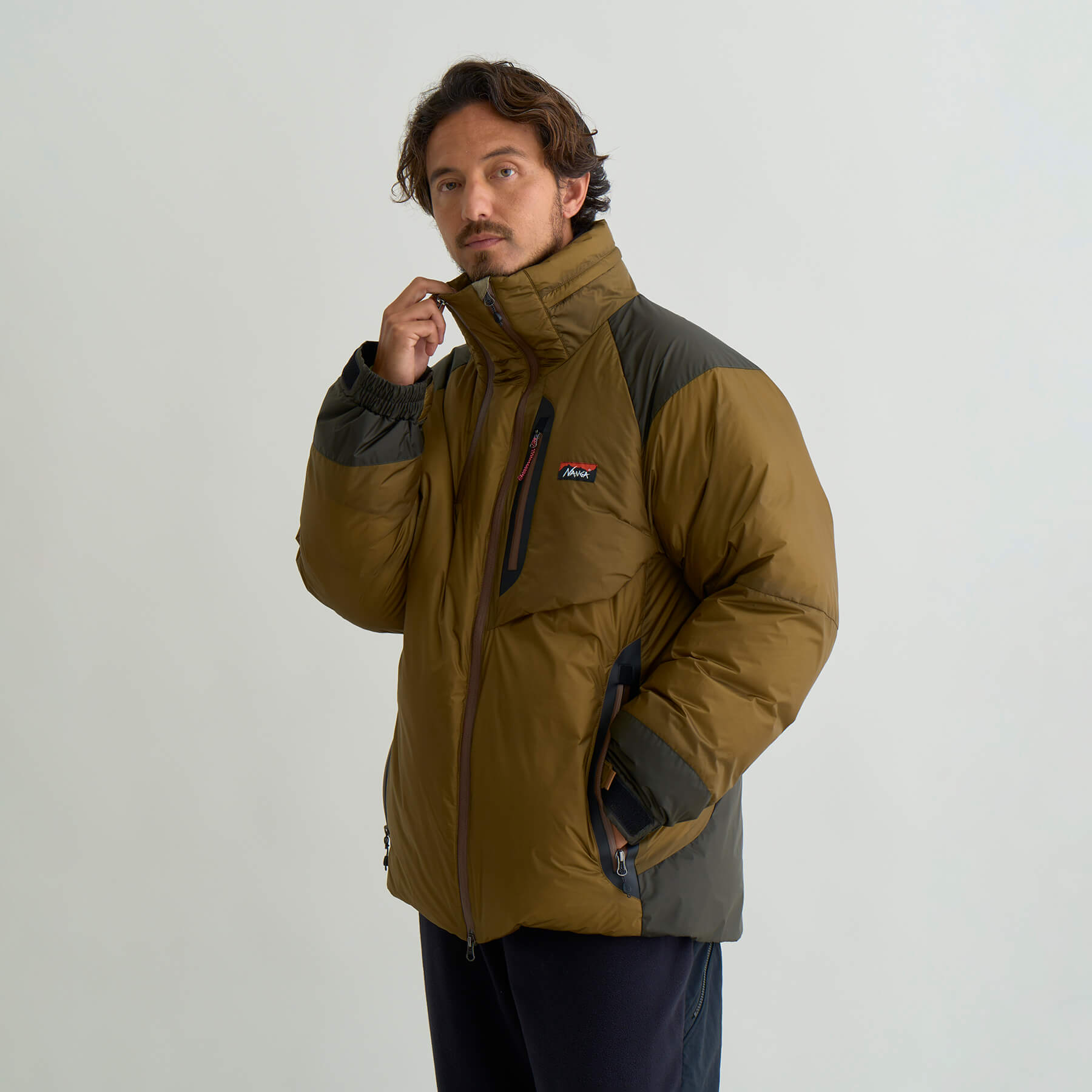 AURORA TEX LIGHT STAND COLLAR DOWN JACKET MIKAMI(MEN)