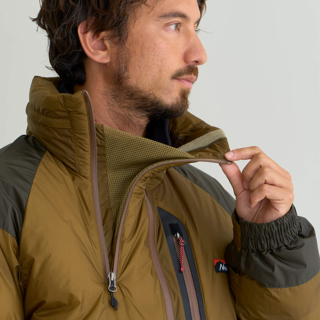 AURORA TEX LIGHT STAND COLLAR DOWN JACKET MIKAMI(MEN)