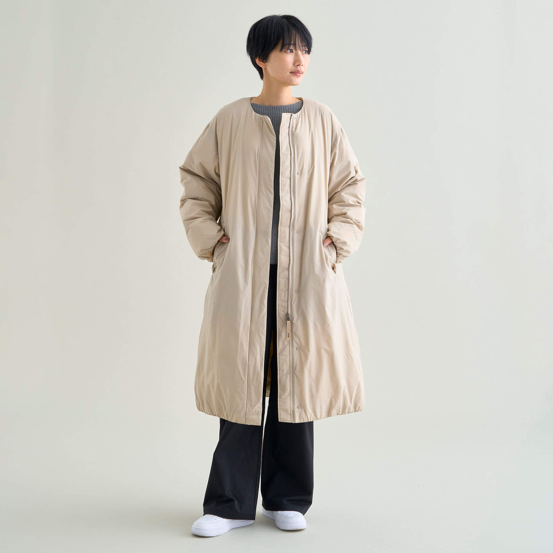 NO COLLAR DOWN COAT(WOMEN)