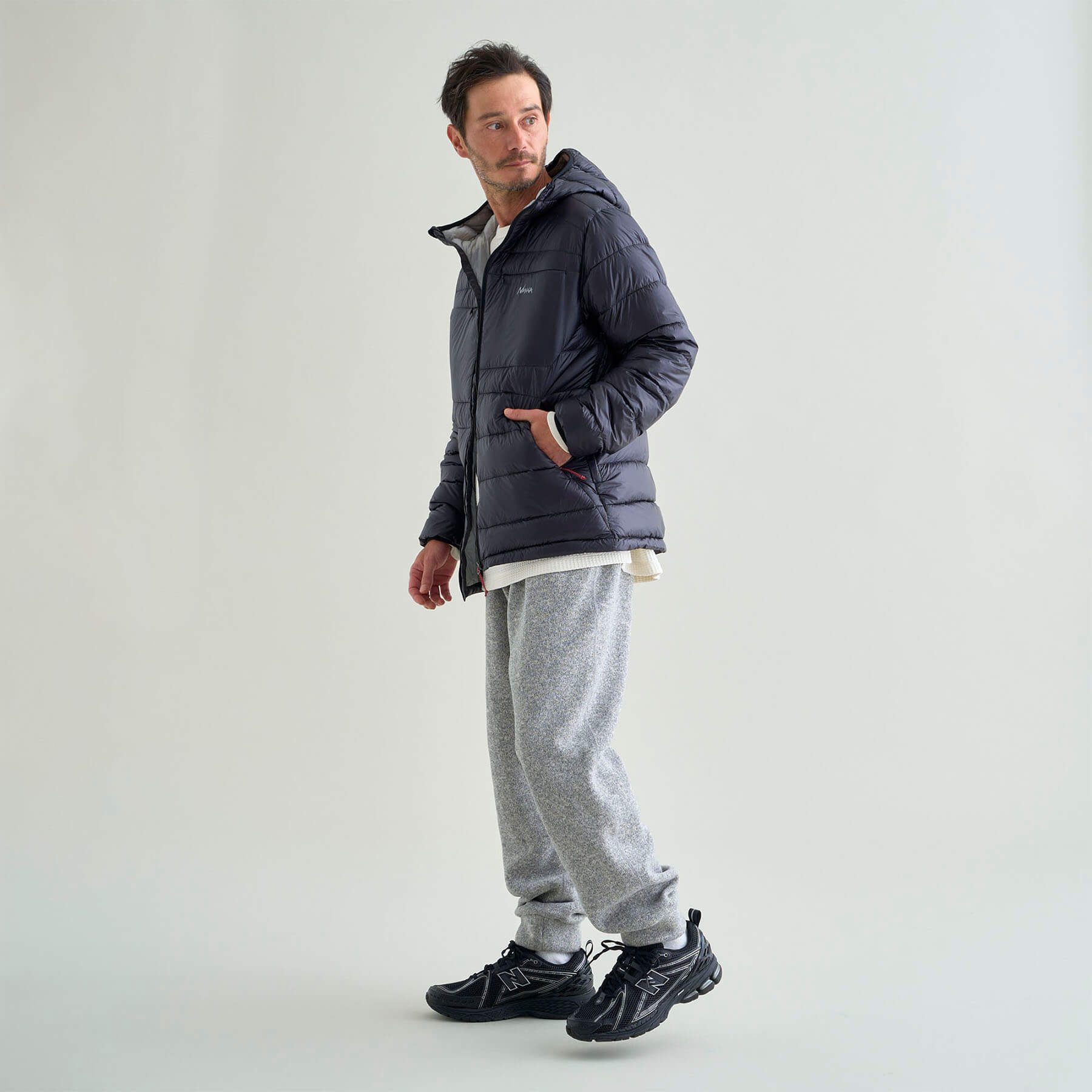 MINIMARHYTHM DOWN ZIP HOODIE(MEN)