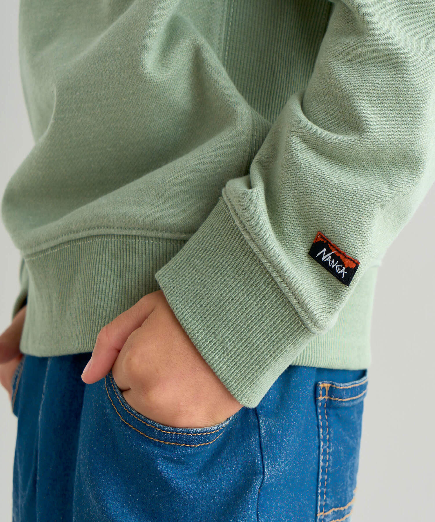 ★MSGM★ボックスロゴコットンスウェットシャツ エコハイブリッド ミニボックスロゴ キッズ スウェットシャツ