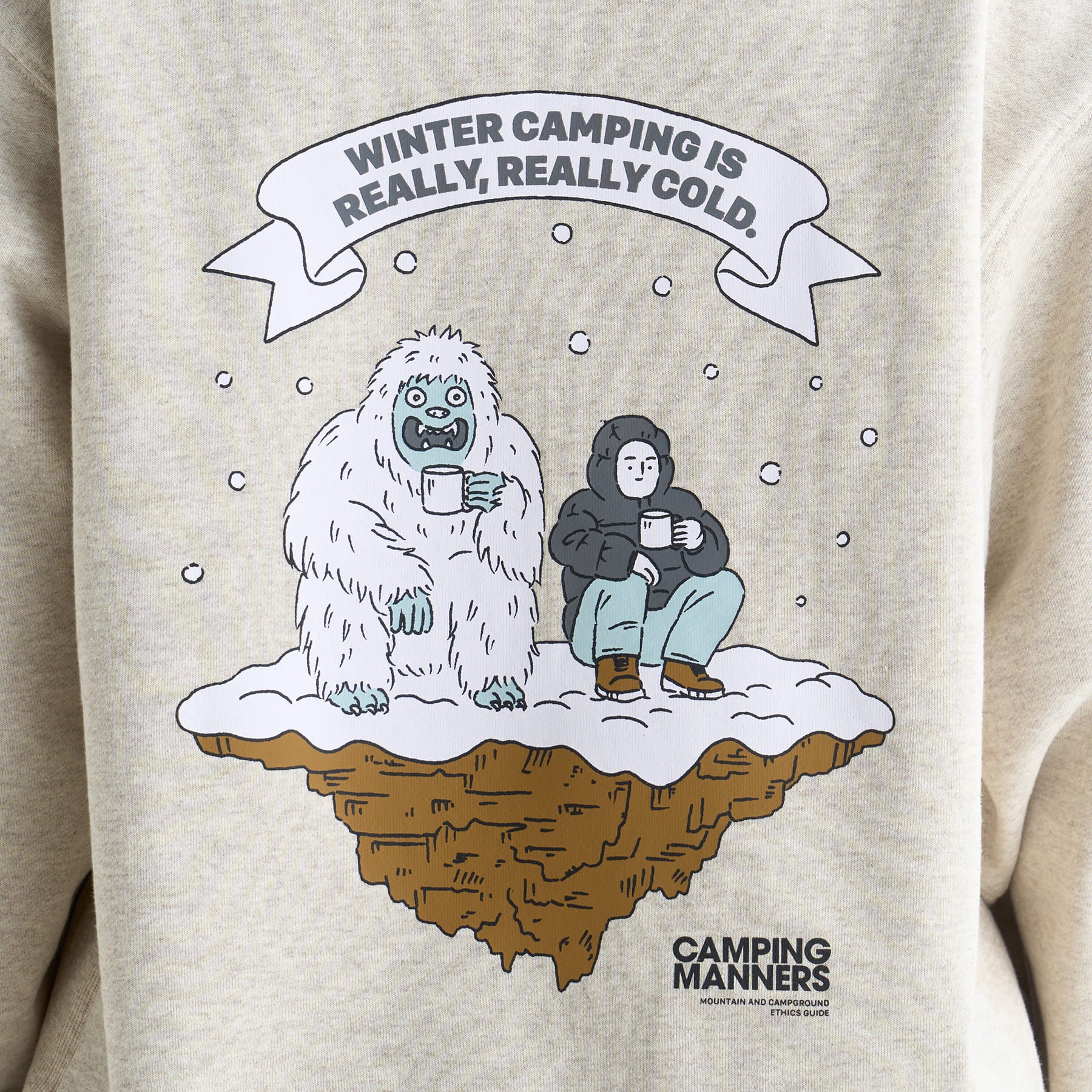 ECO HYBRID CAMPING MANNERS RRC SWEATSHIRT(UNISEX) – NANGA ONLINE SHOP