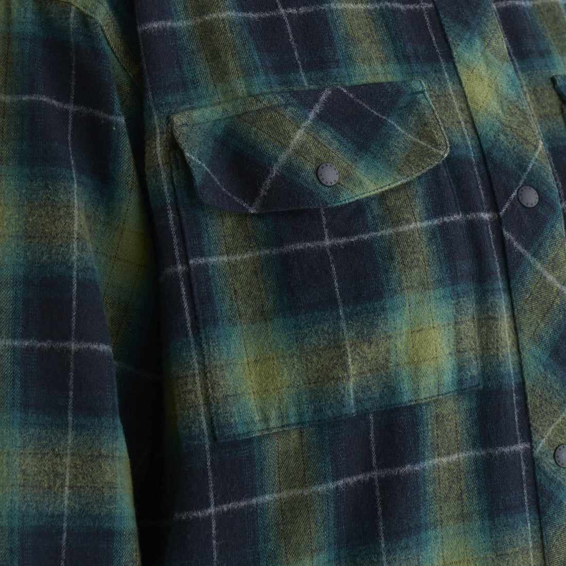 FADE PLAID CAMP SHIRT DRESS(WOMEN)