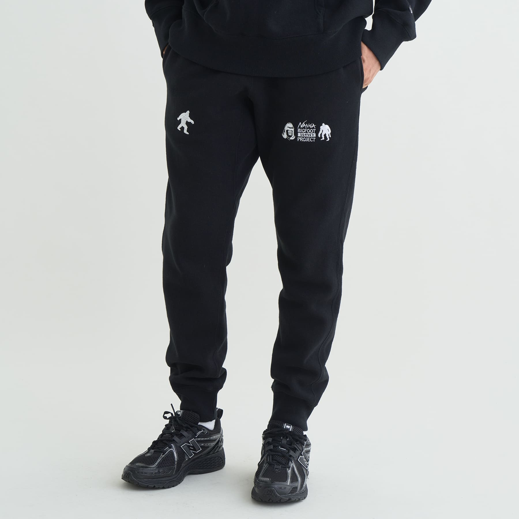 NANGA×TACOMA FUJI RECORDS BIGFOOT SURVEY PROJECT LOGO SWEAT PANTS(UNISEX)