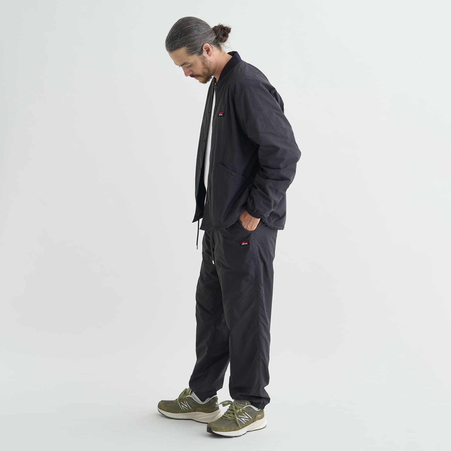 RIB COLLAR COACH JACKET(UNISEX)