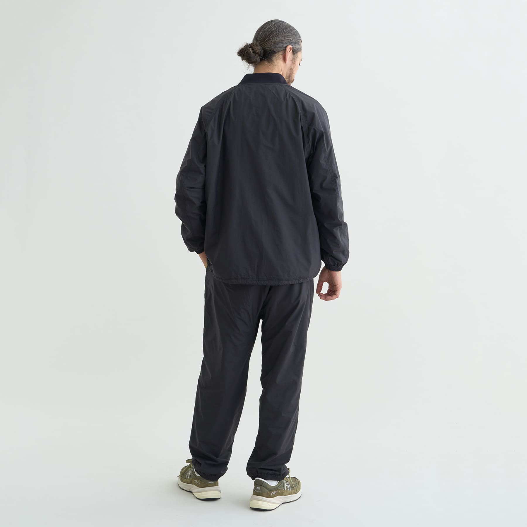 RIB COLLAR COACH JACKET(UNISEX)