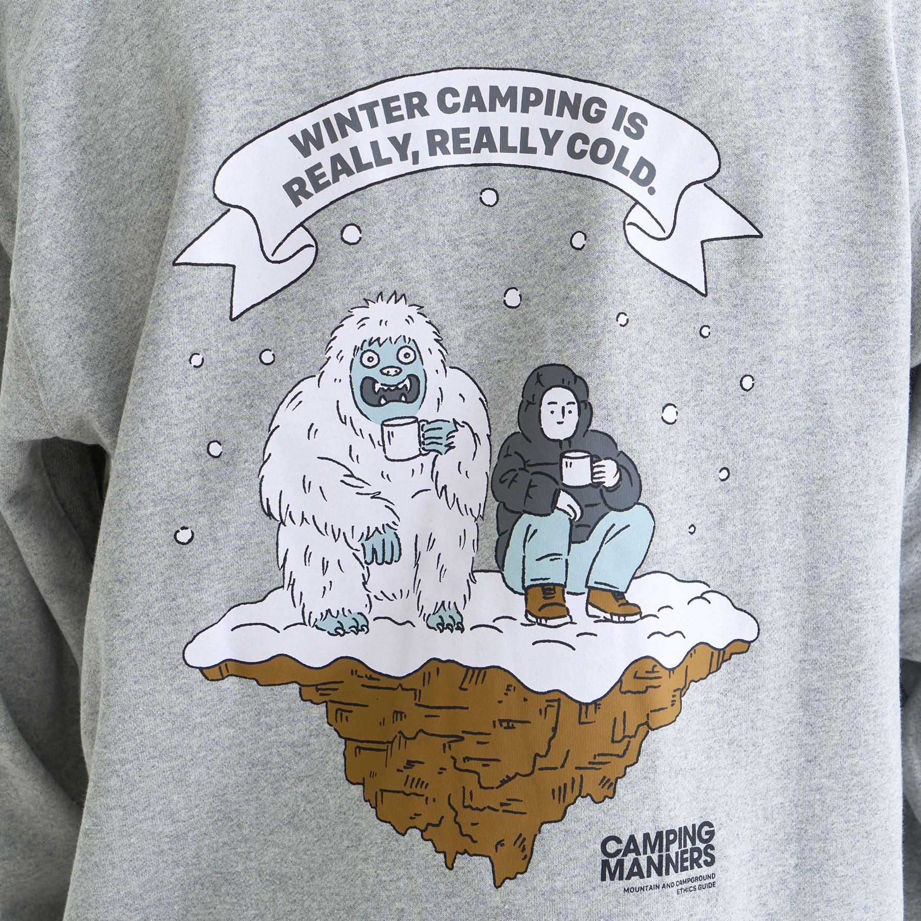 ECO HYBRID CAMPING MANNERS RRC SWEATSHIRT(UNISEX) – NANGA ONLINE SHOP