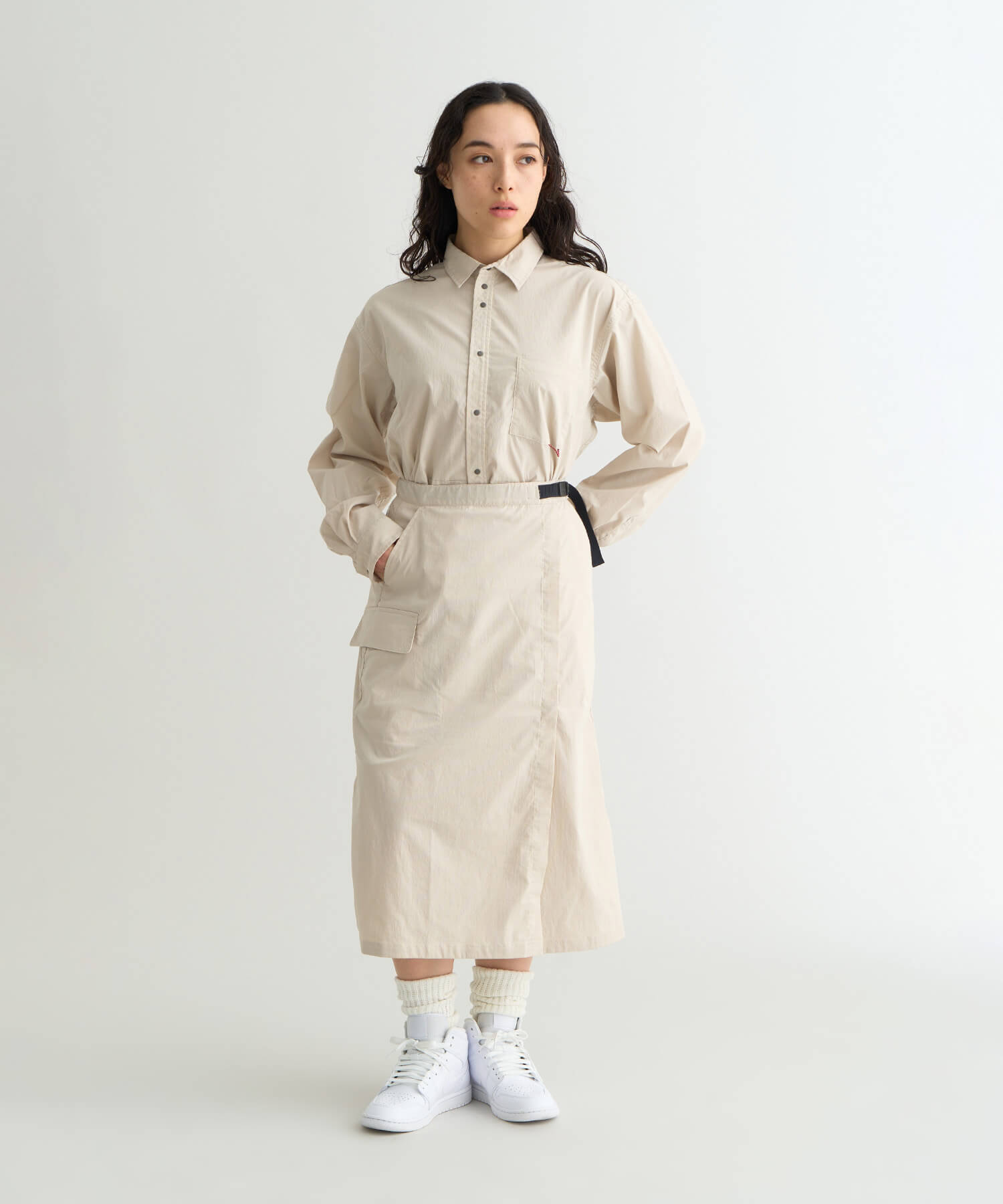 【かおり】 SPECIAL PRICE】ヒノックリップストップ ユーティリティ スカート